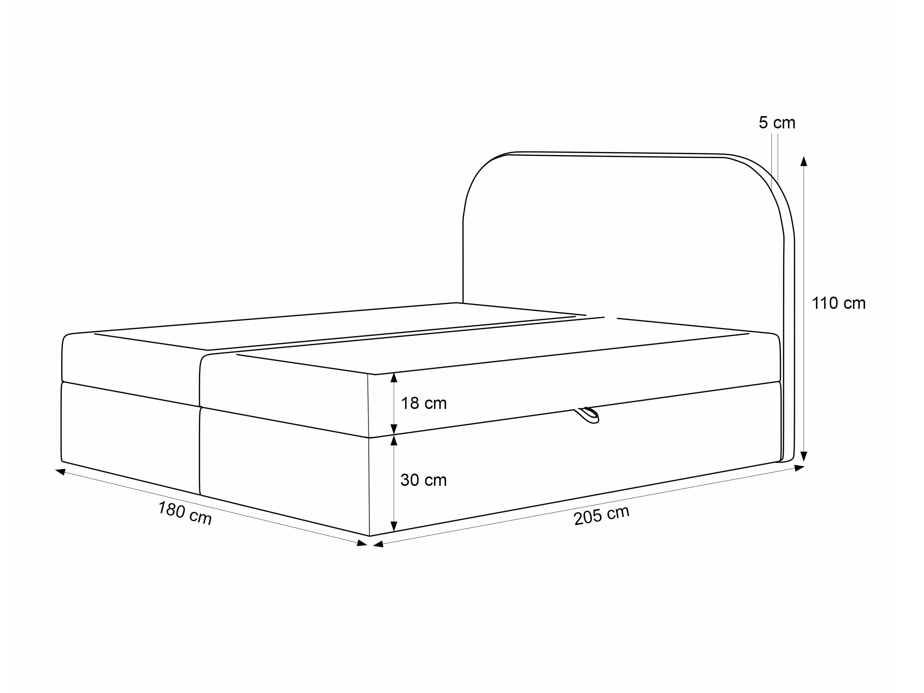 Boxspring postelja Martinez 131 (Lumi 84)