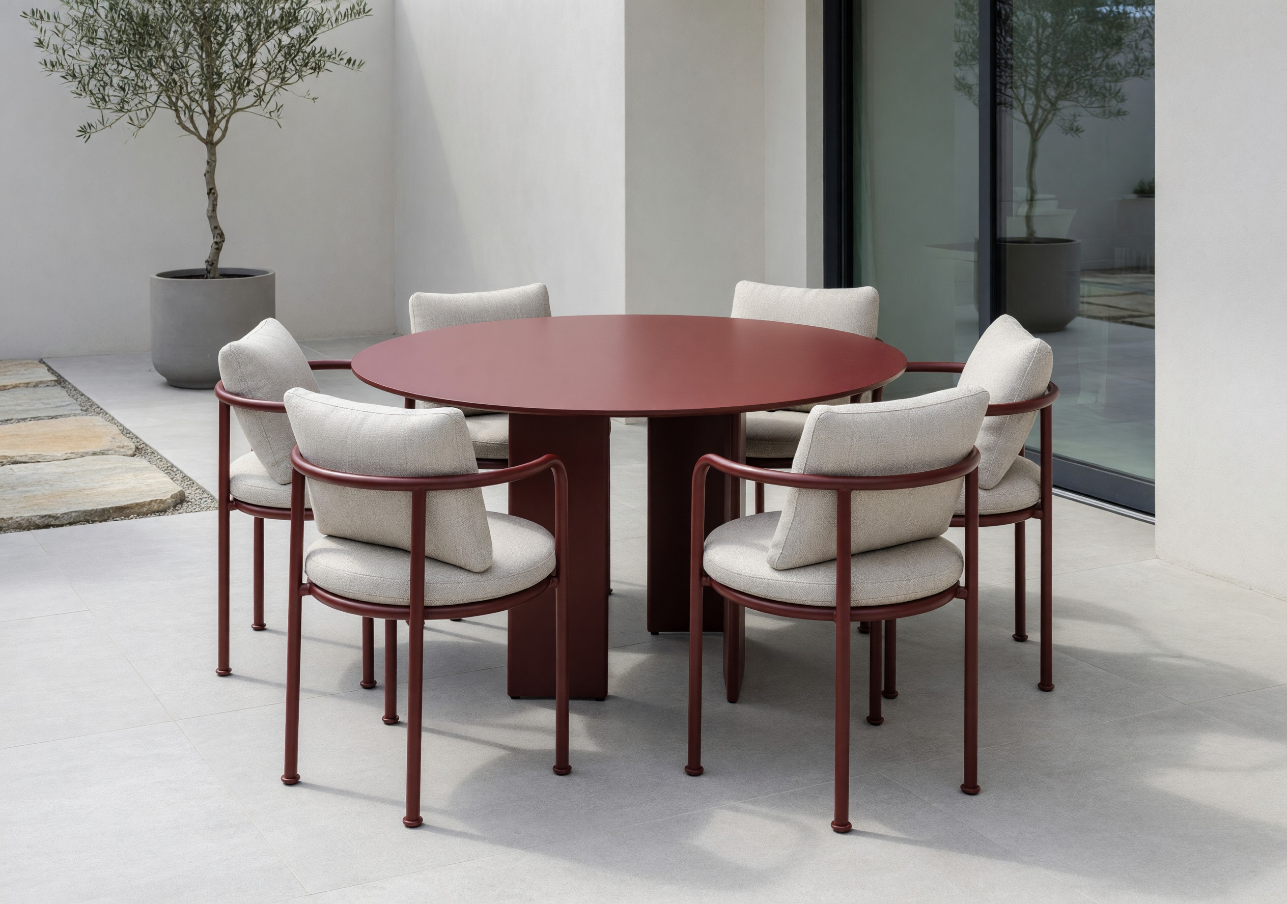 Komplet mize in stolov Burleson 727