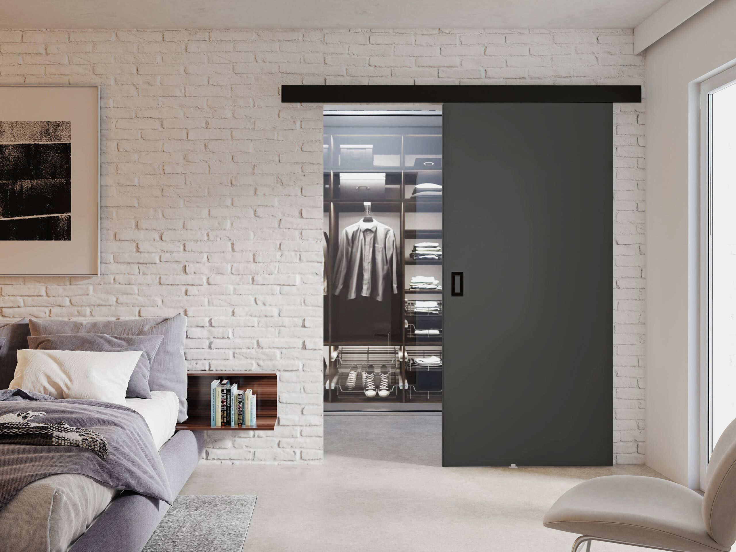 Drsna vrata Dover 170 (Grafit)