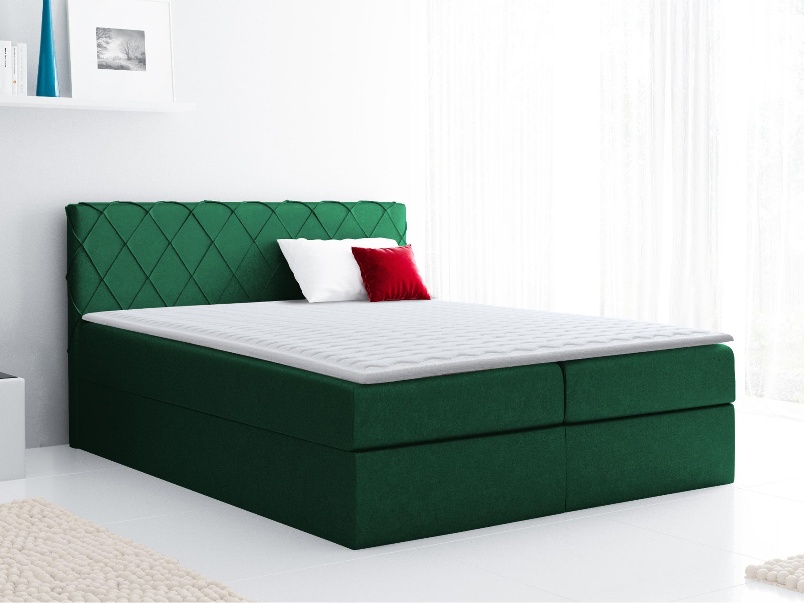 Boxspring postelja Genus (Velluto 10)