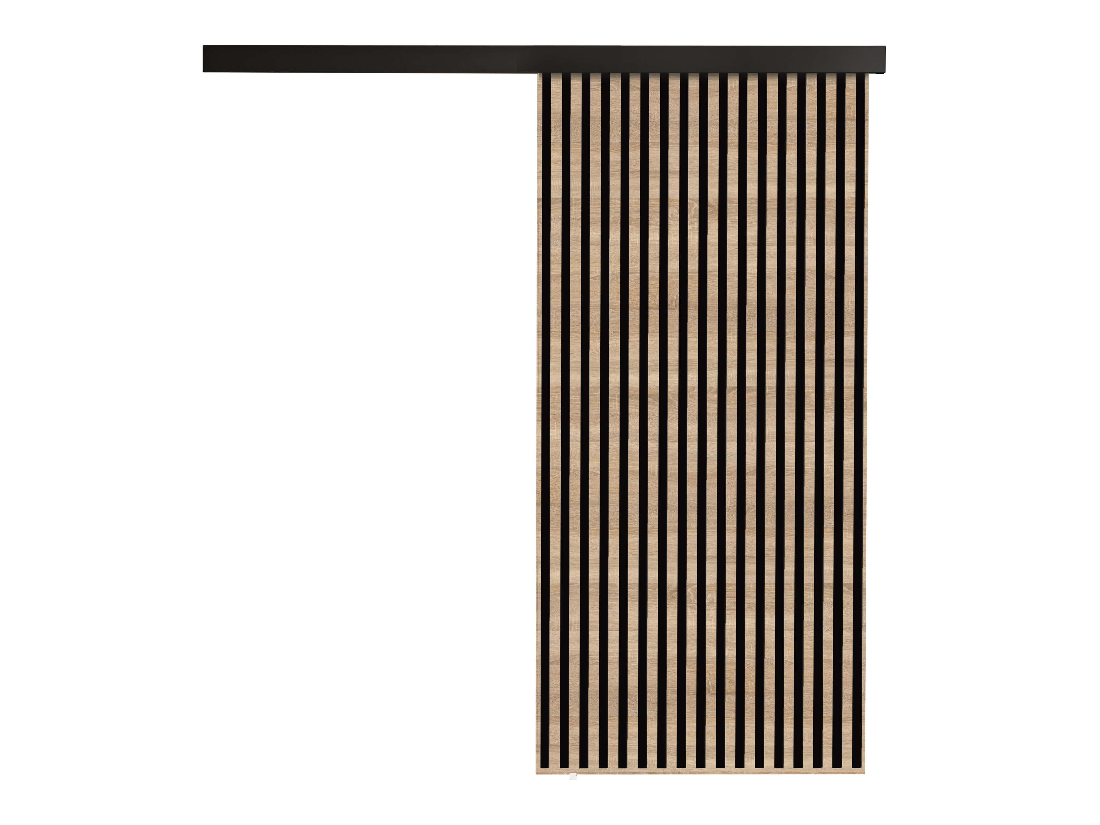 Drsna vrata Dover 203 (Sonoma hrast + Črna)