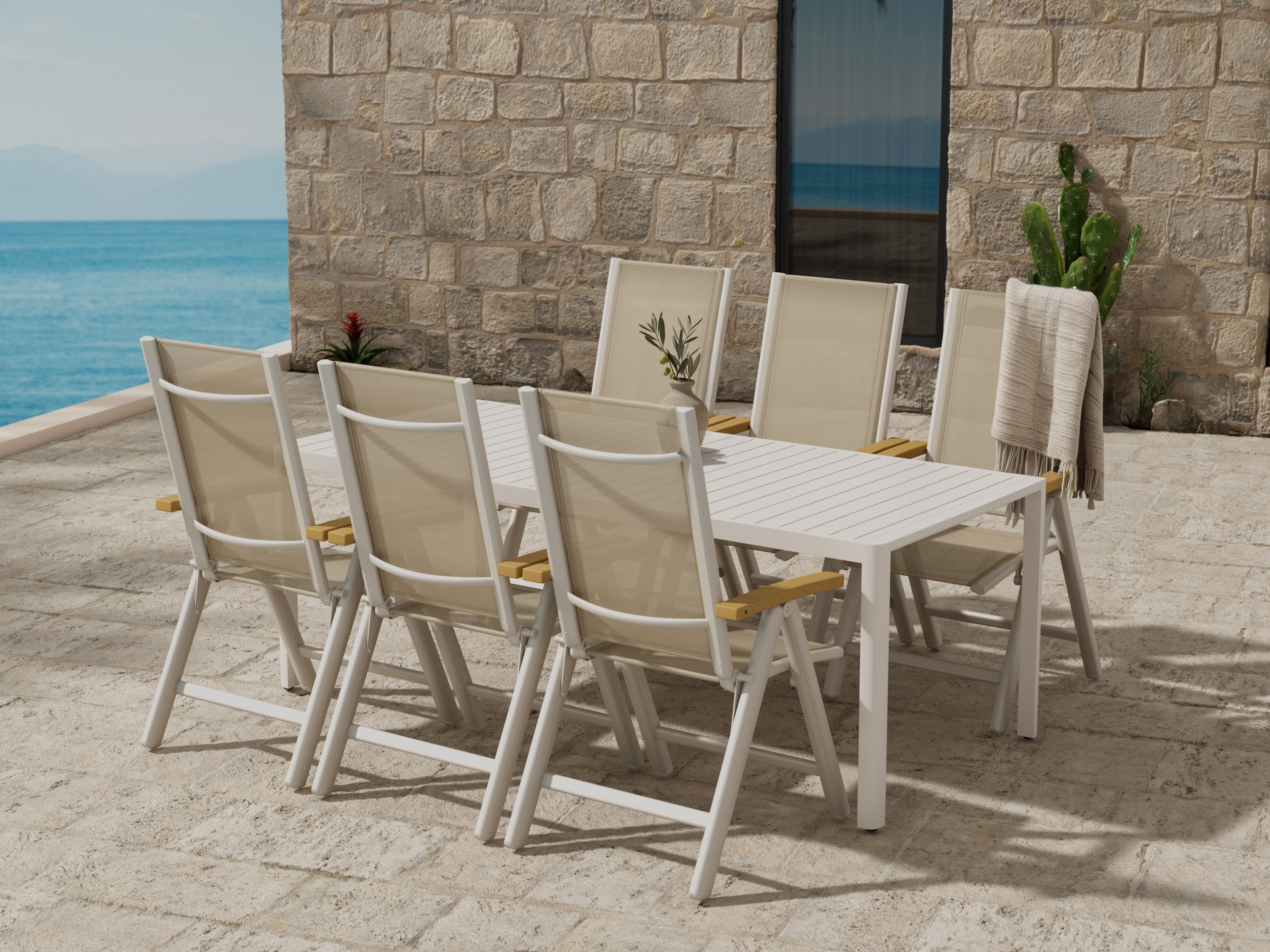 Komplet mize in stolov Dallas 5258