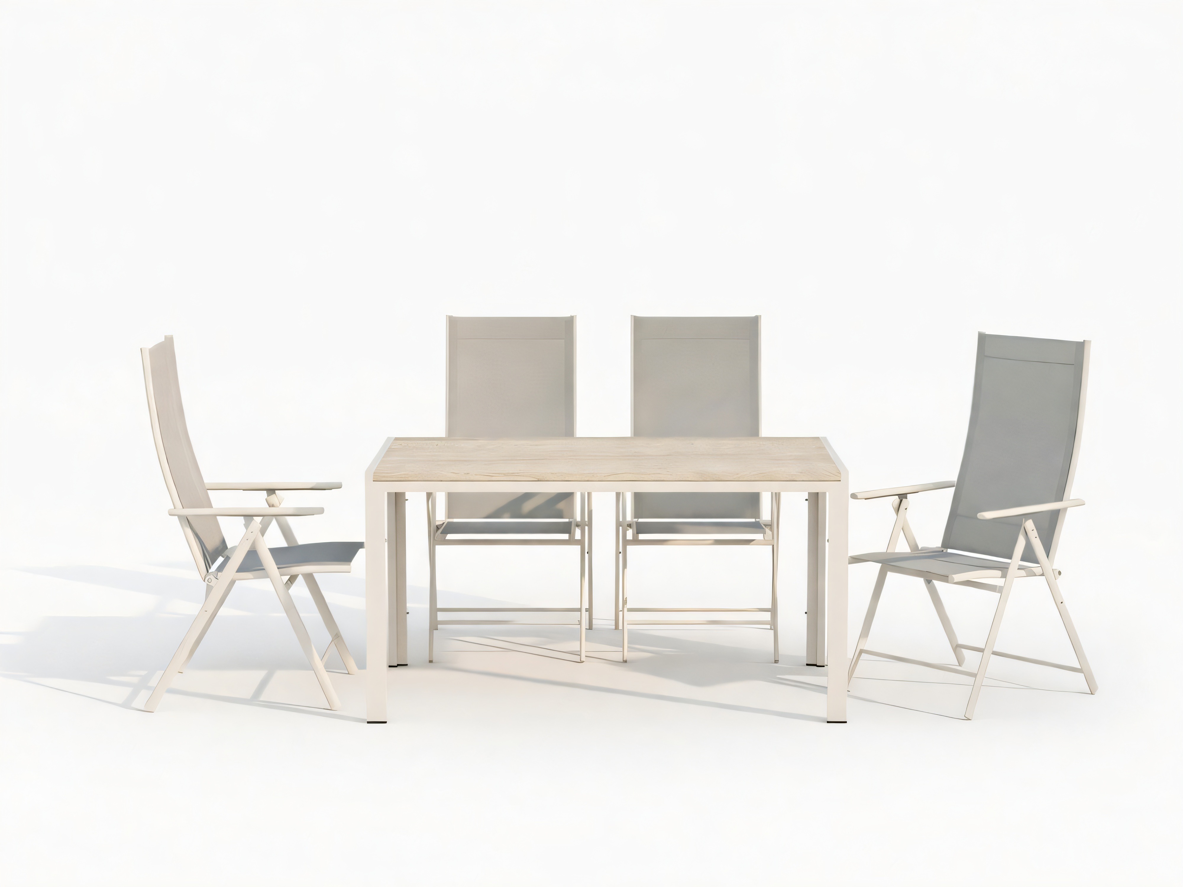 Komplet mize in stolov Dallas 5261 (Bež)