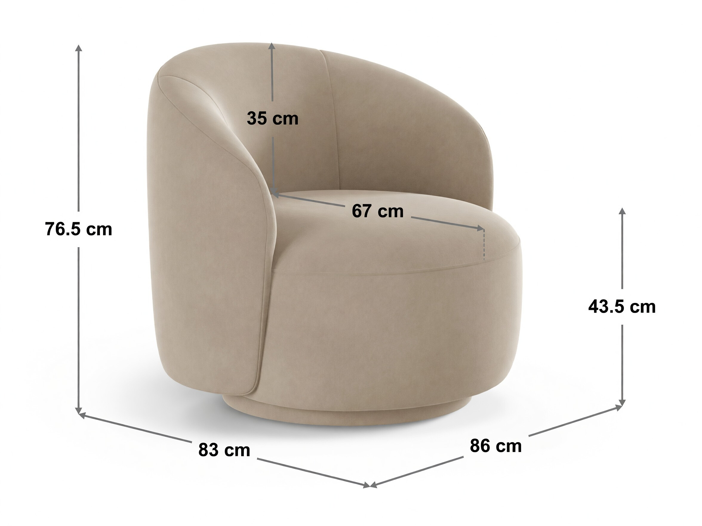 Fotelj Beckley 355 (Coral 15)