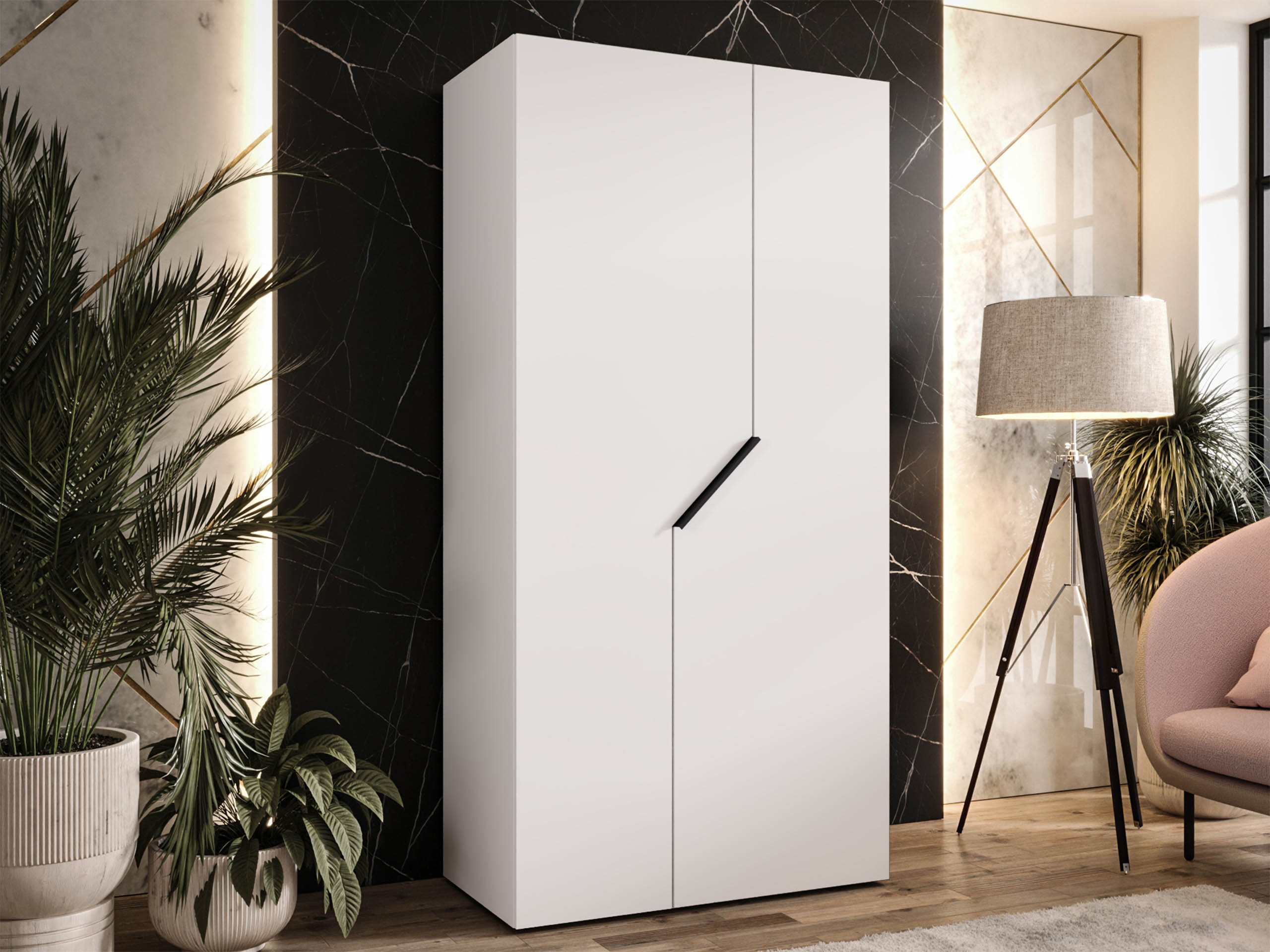 Garderobna omara Hartford 594 (Bela)