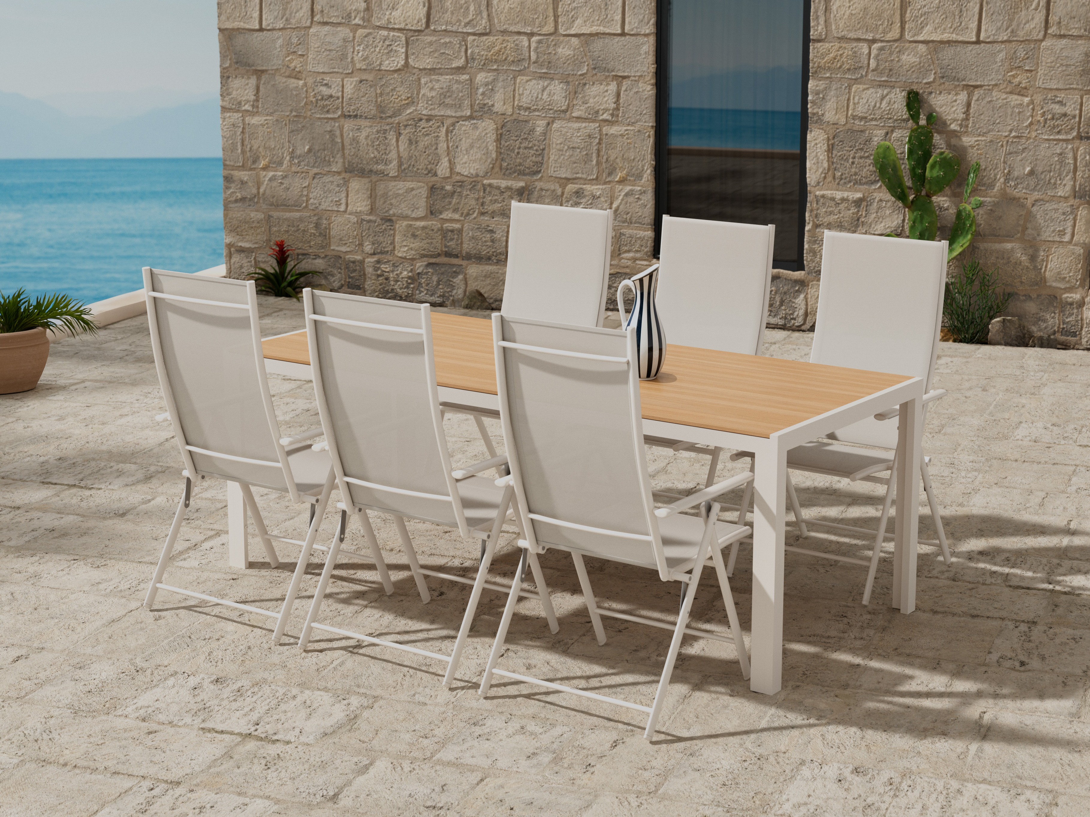 Komplet mize in stolov Dallas 5265