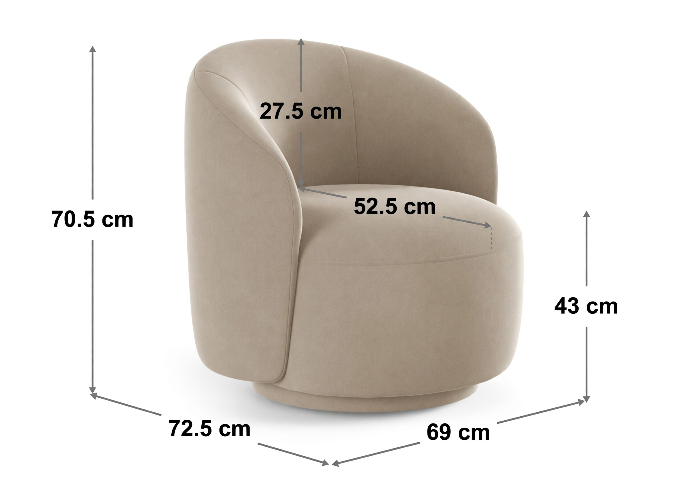 Fotelj Beckley 353 (Coral 05)