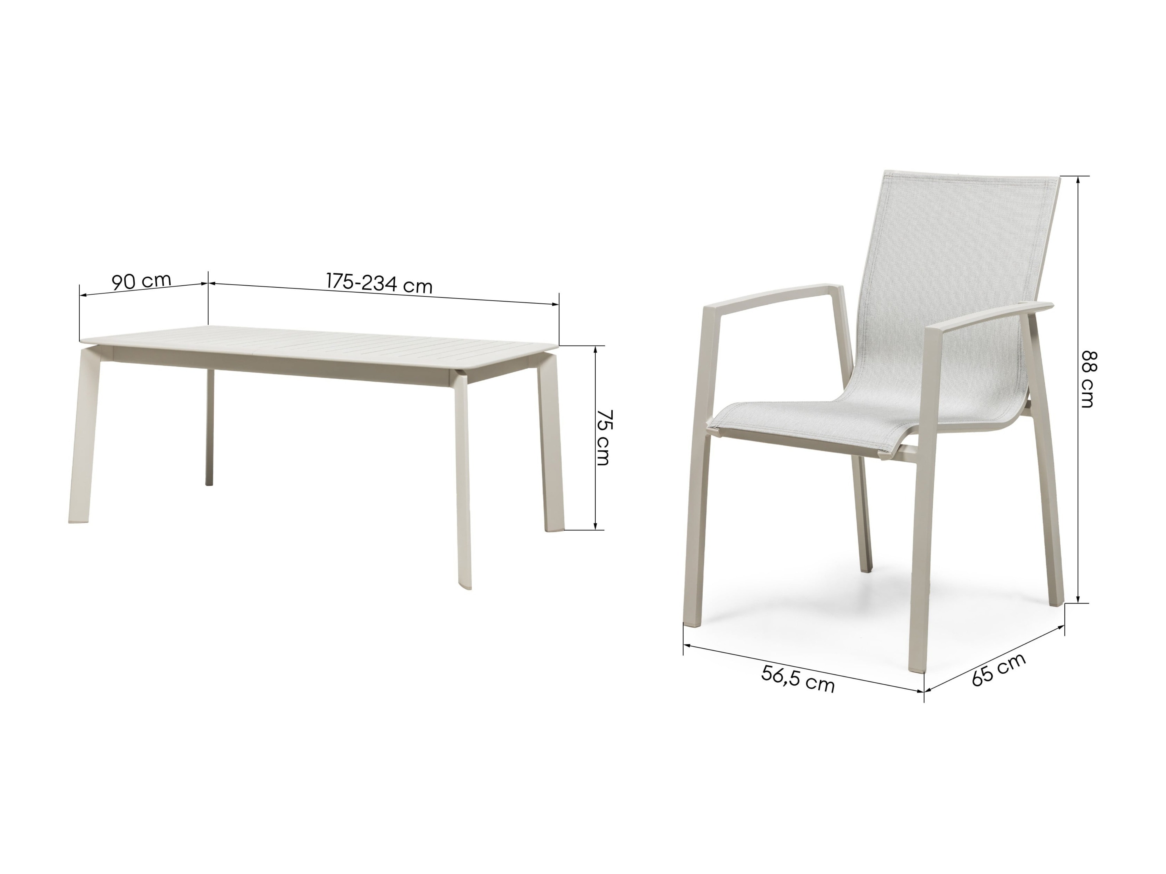 Komplet mize in stolov Burleson 739