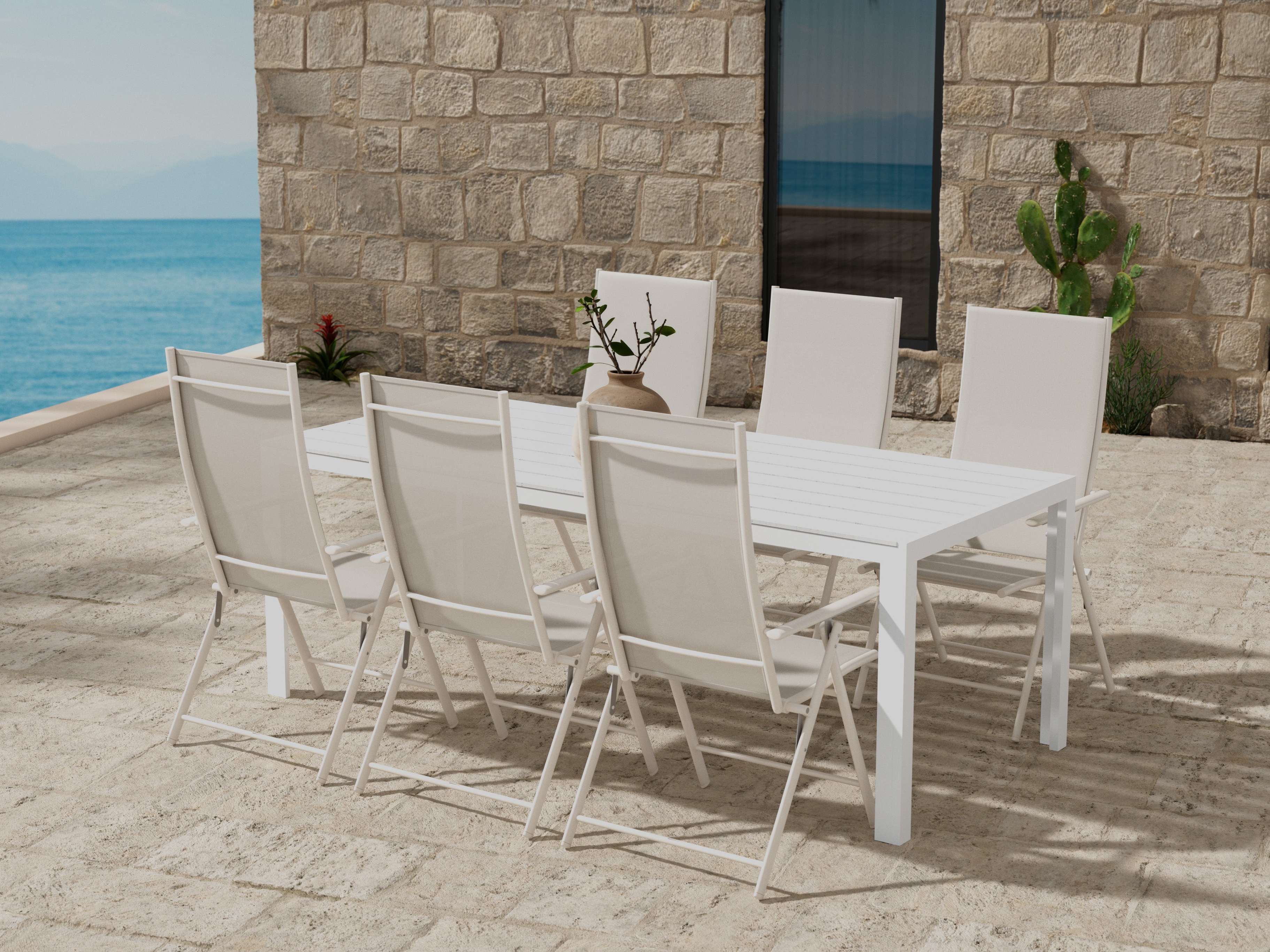 Komplet mize in stolov Dallas 5268