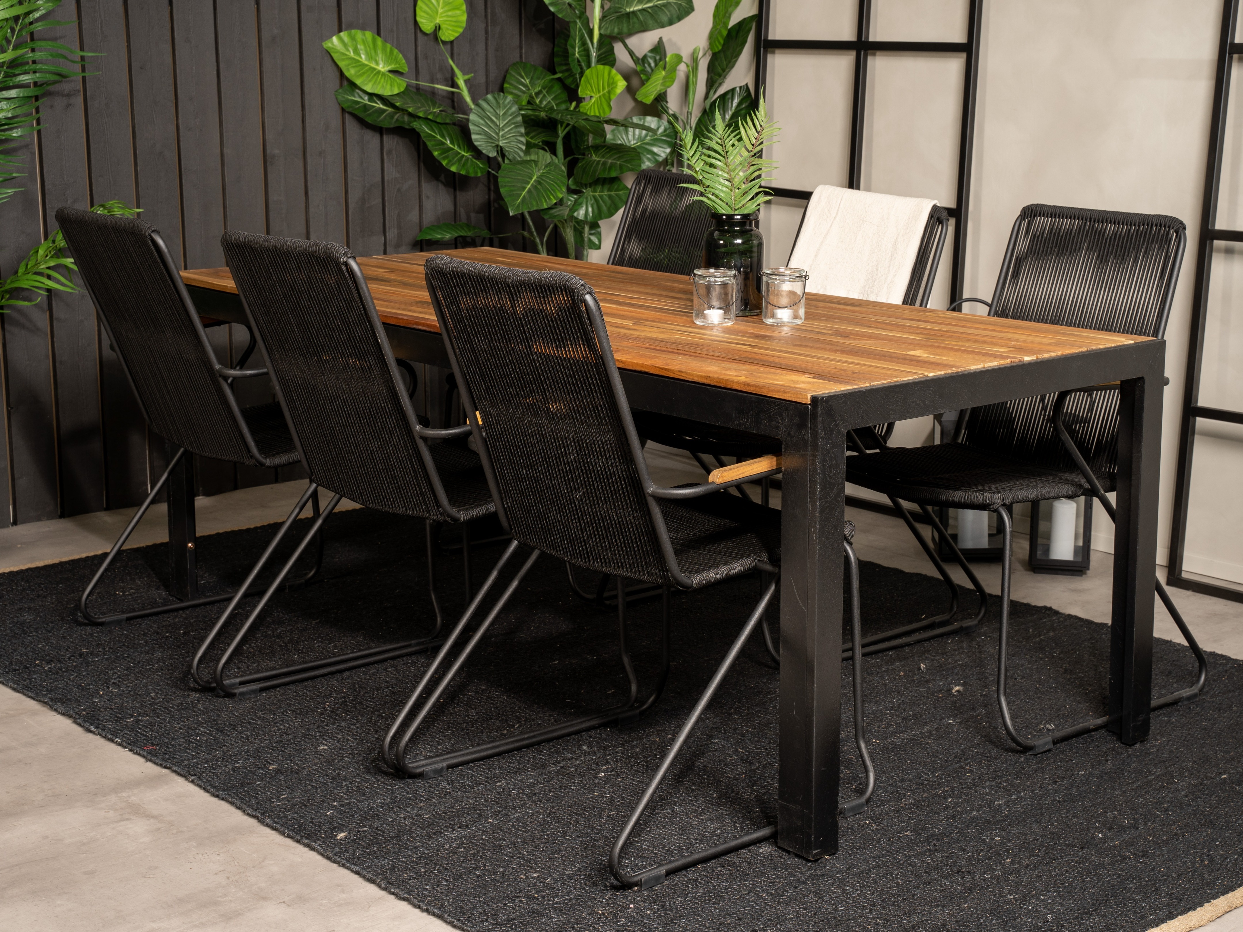 Komplet mize in stolov Dallas 5270