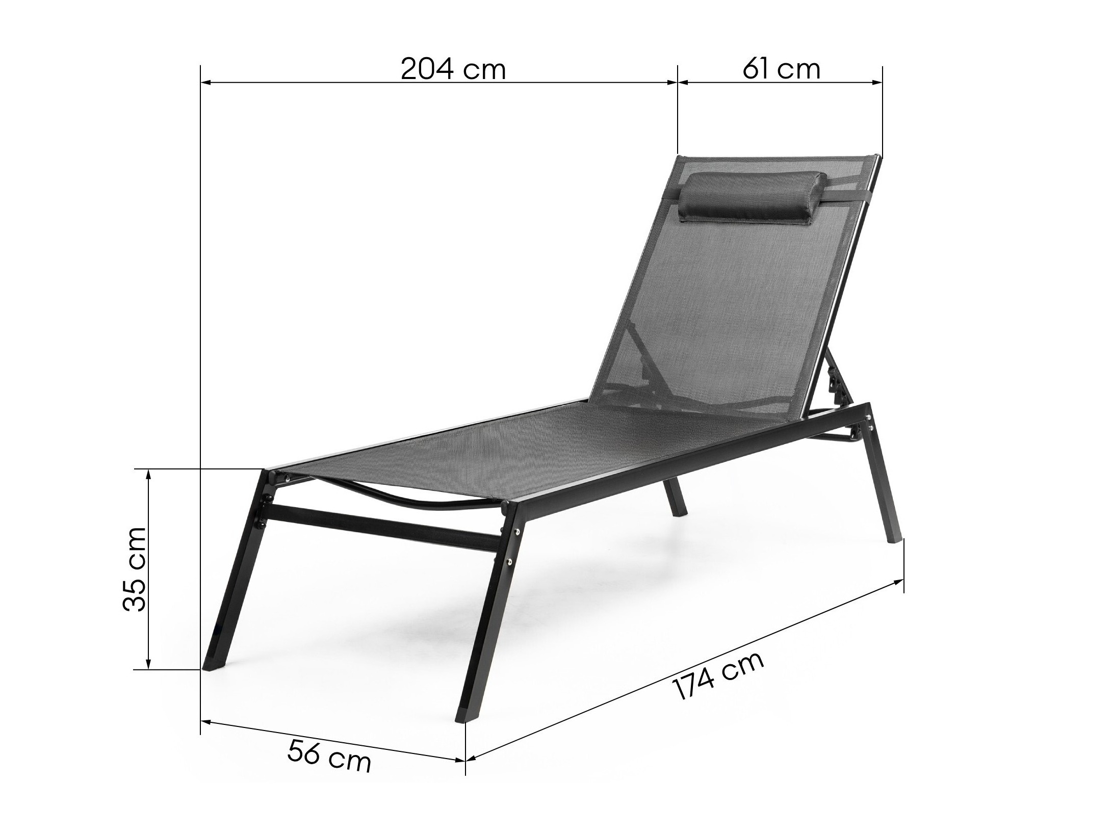 Vrtni ležalnik Burleson 743