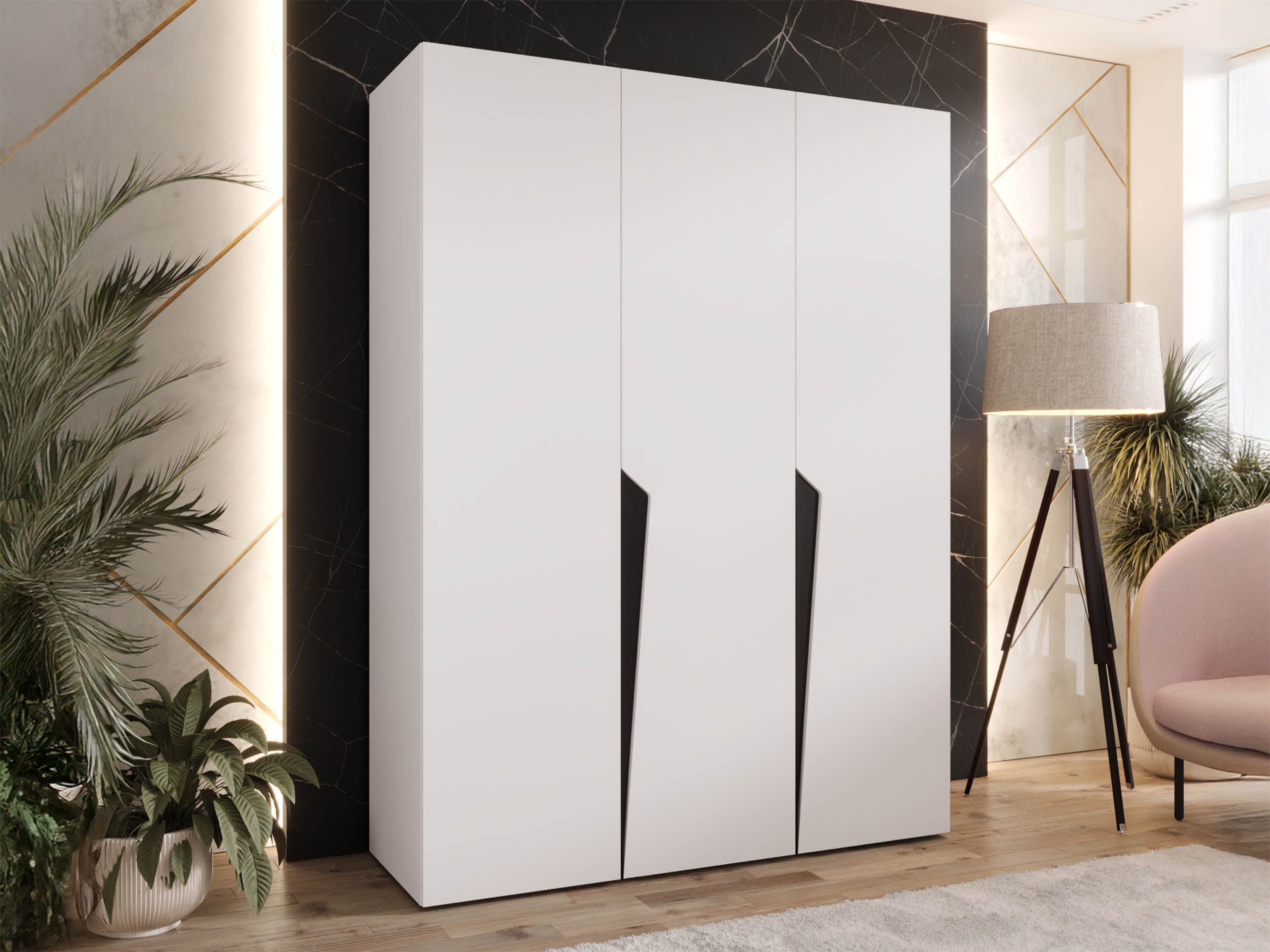 Garderobna omara Hartford 604 (Bela)