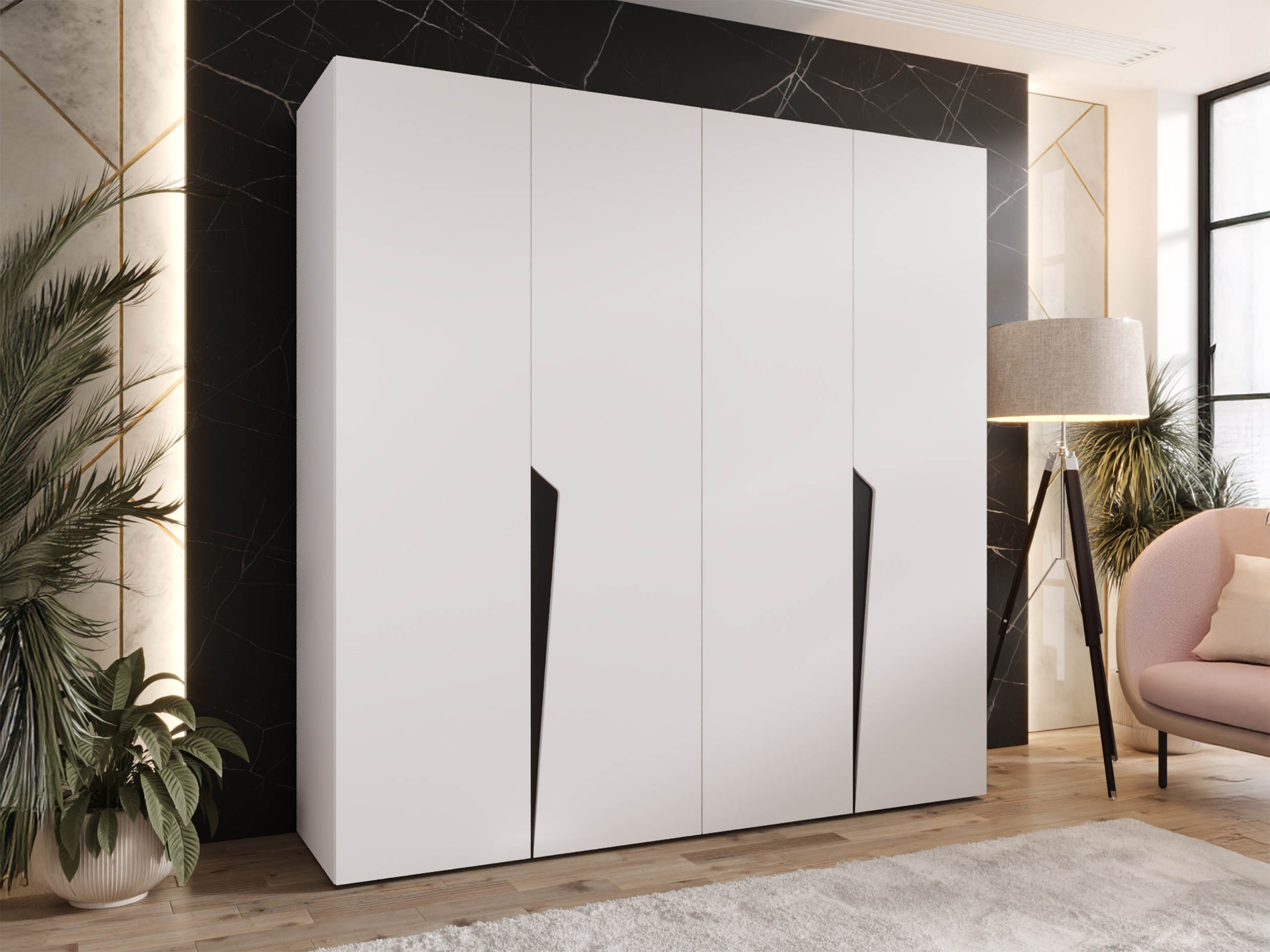Garderobna omara Hartford 605 (Bela)