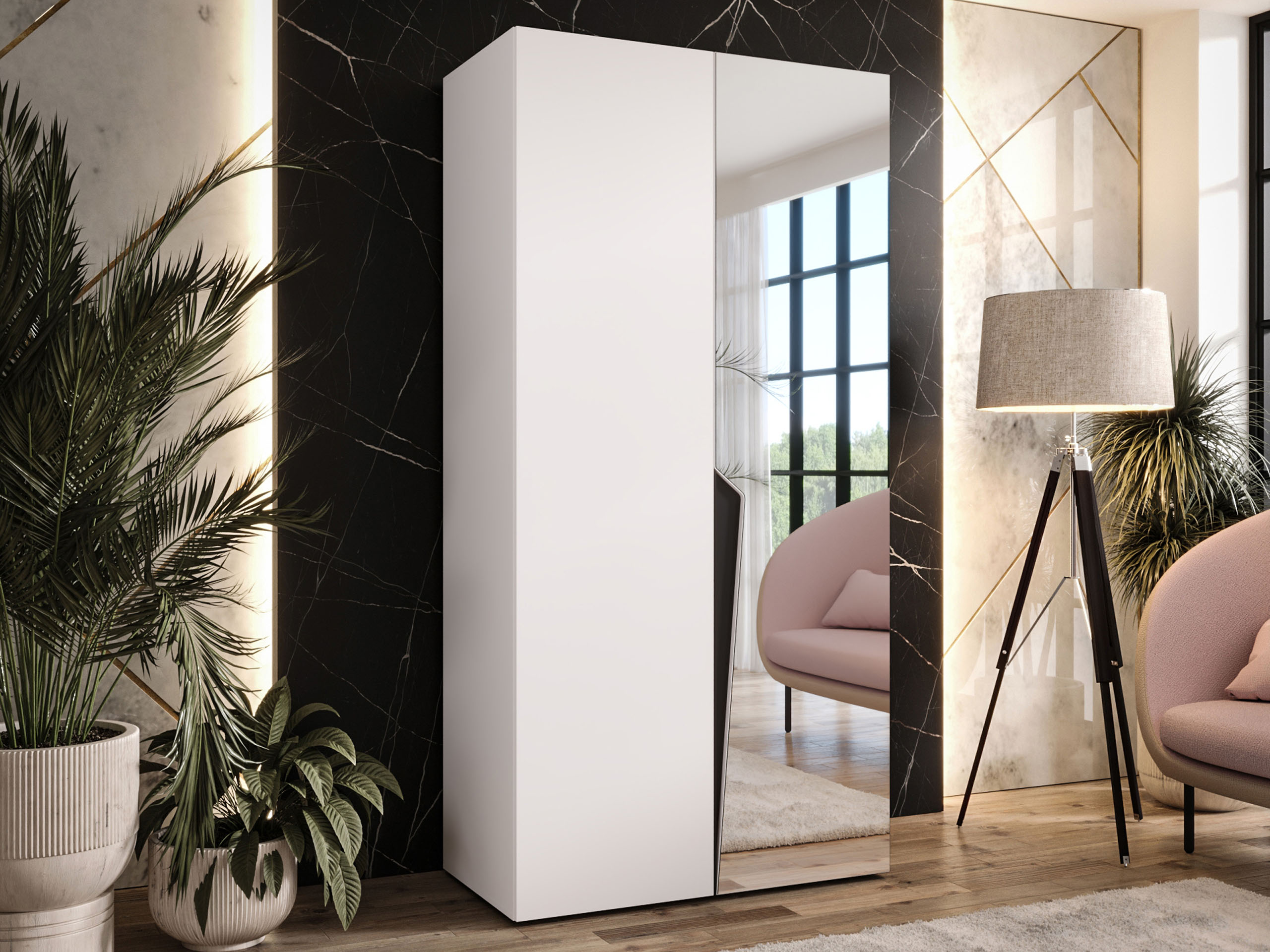 Garderobna omara Hartford 608 (Bela)