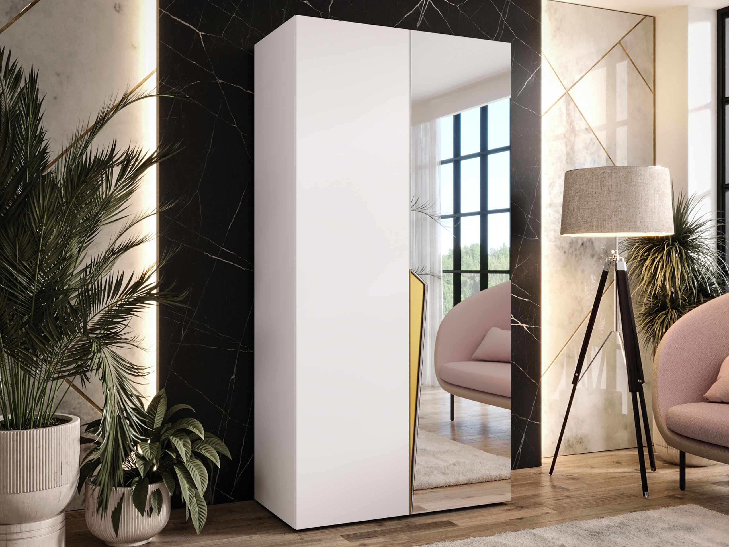 Garderobna omara Hartford 608 (Bela)