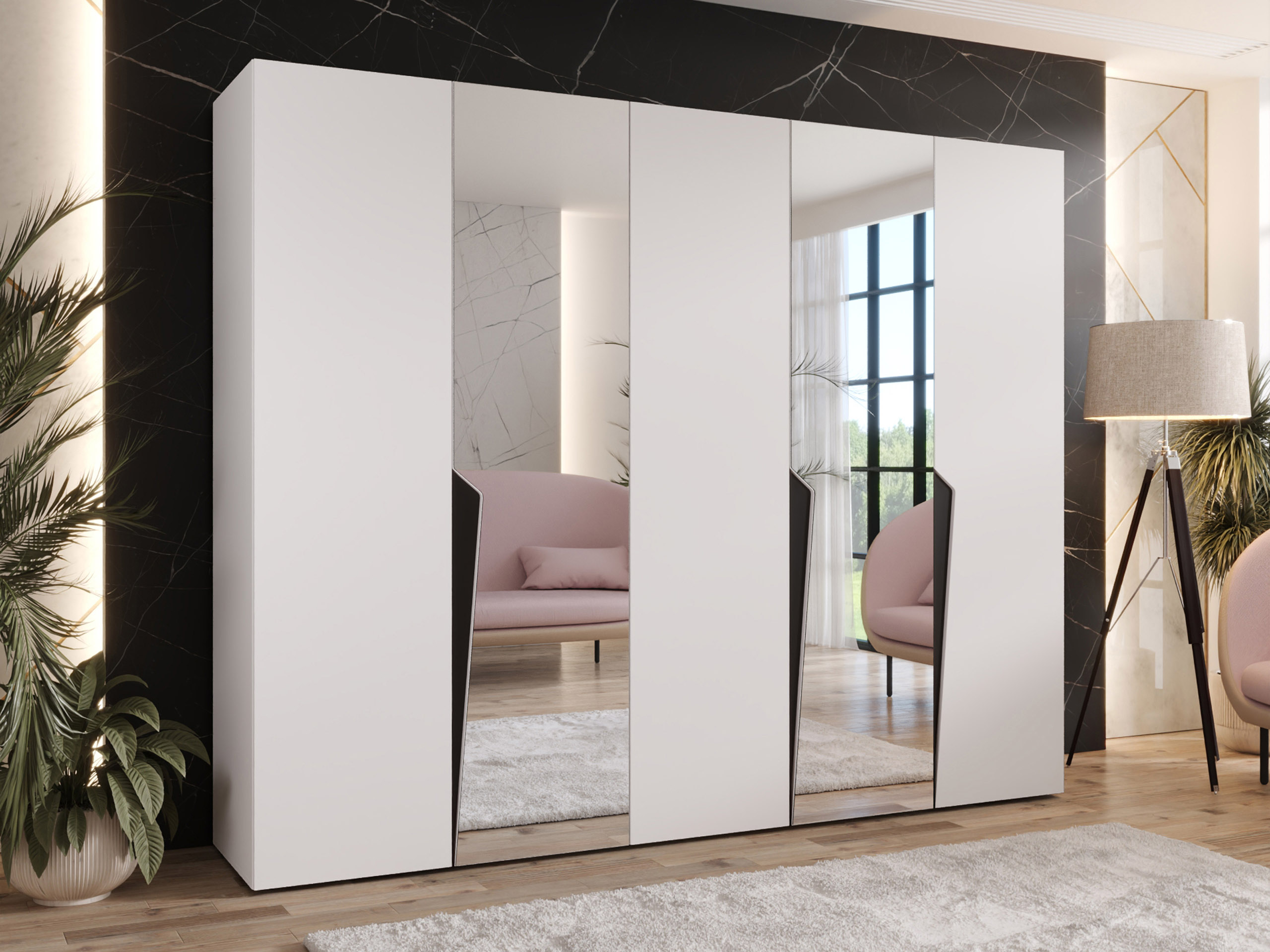 Garderobna omara Hartford 611 (Bela)