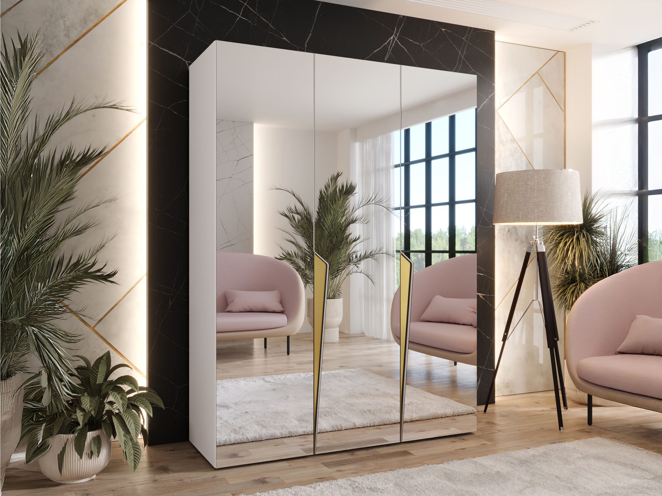 Garderobna omara Hartford 614 (Bela)