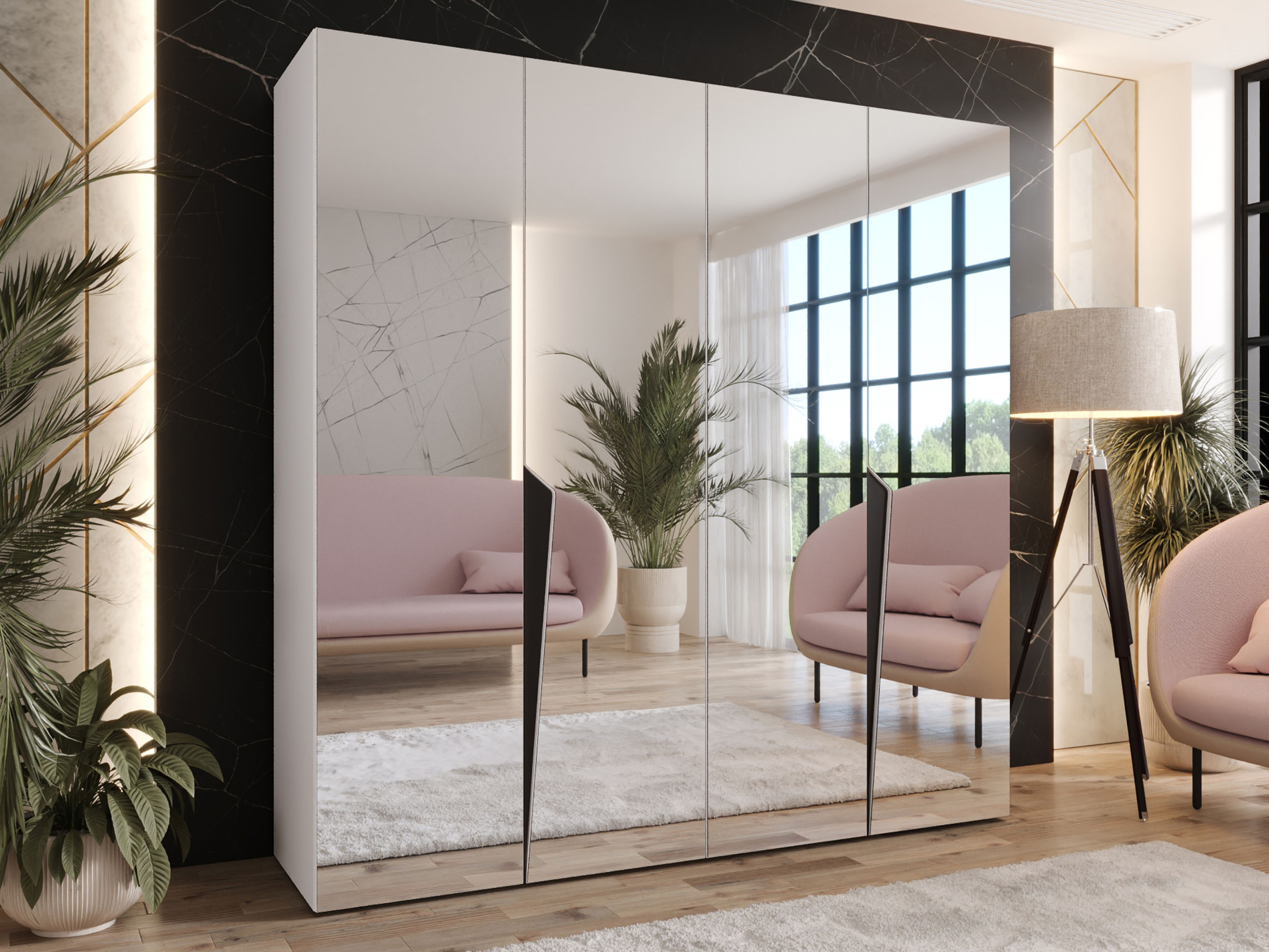 Garderobna omara Hartford 615 (Bela)