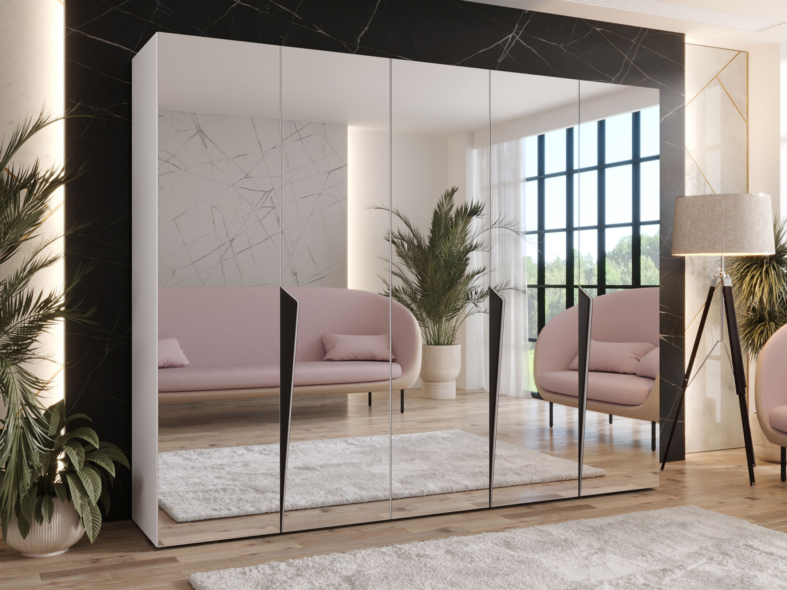 Garderobna omara Hartford 616 (Bela)