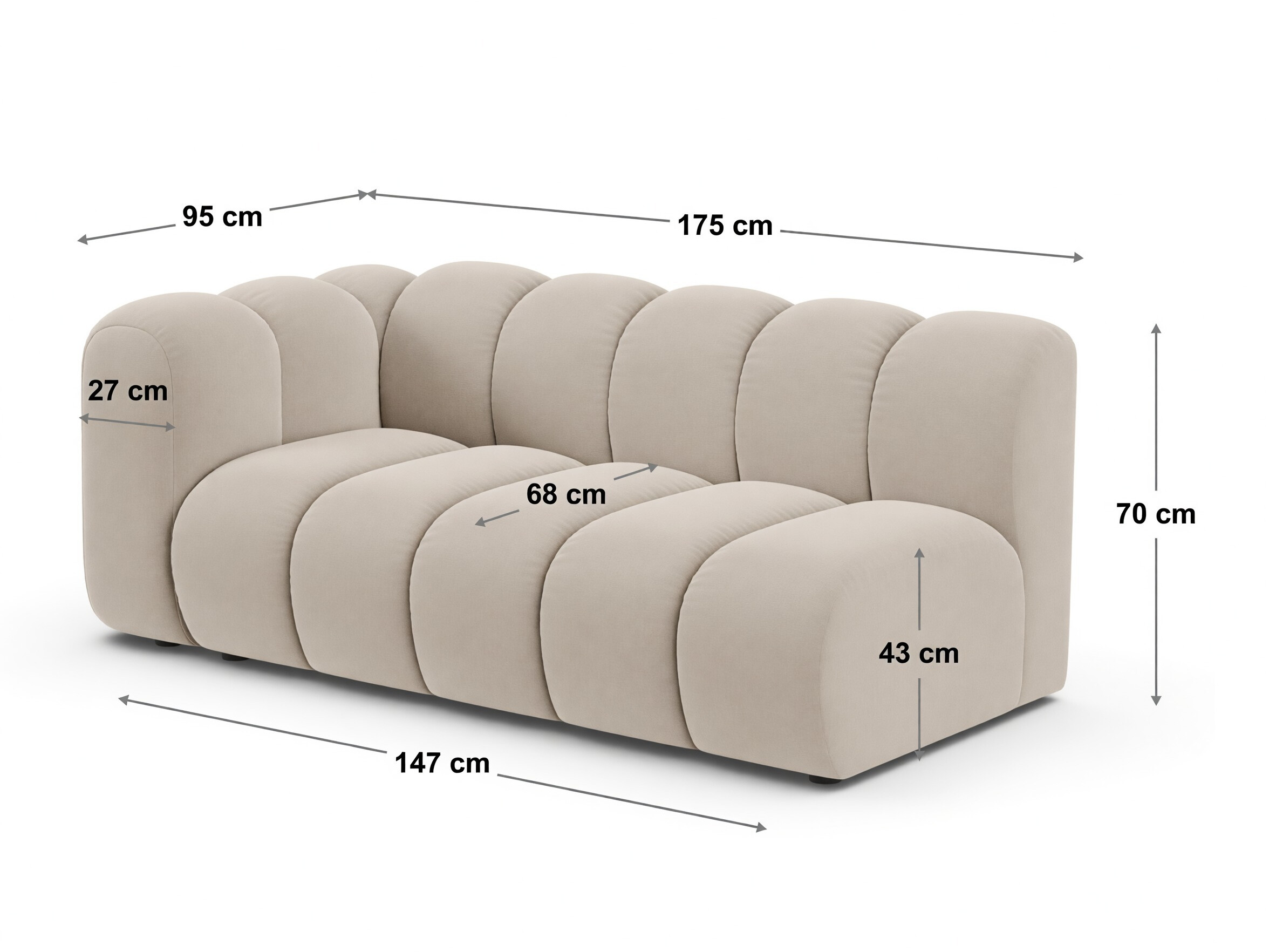 Modularni sedežni element Cirleve 116 (Salvador 14)