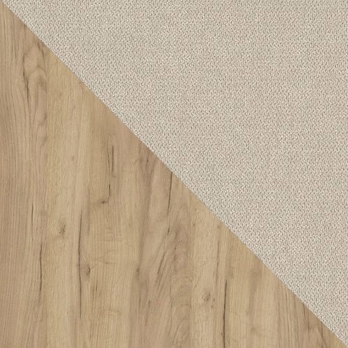 Boxspring postelja ComfiDream Miraena (Zlati hrast + Soro 21)