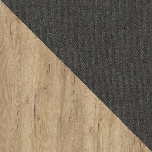 Boxspring postelja ComfiDream Odelra (Zlati hrast + Soro 24)