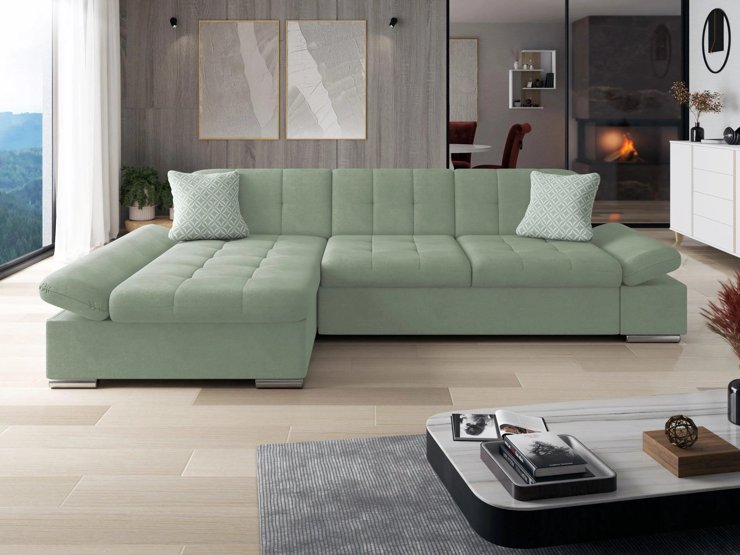 Kotna garnitura Comfivo Sanitas I (Uttario Velvet 2954 + Evo 29)