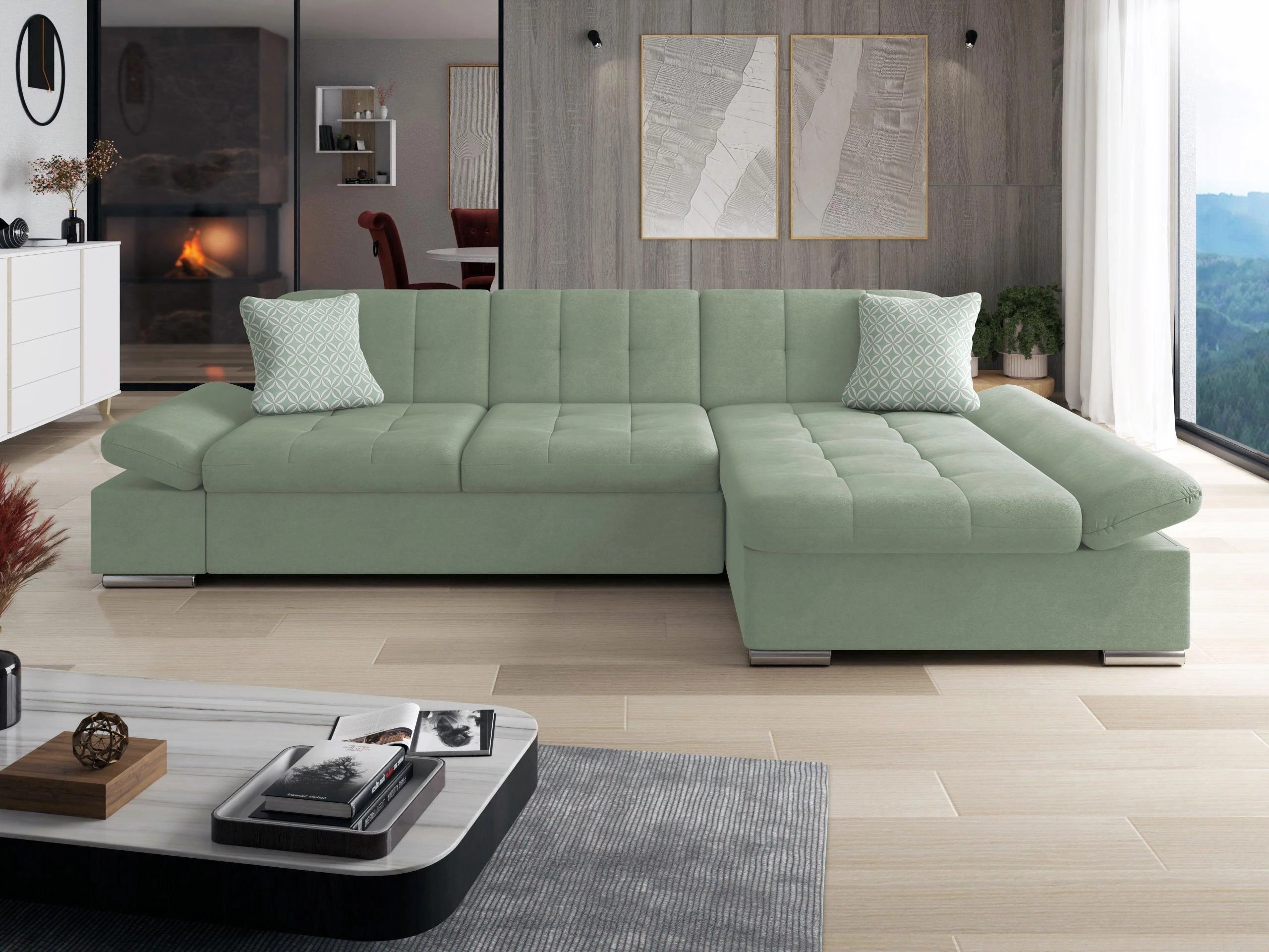 Kotna garnitura Comfivo Sanitas I (Uttario Velvet 2954 + Evo 29)
