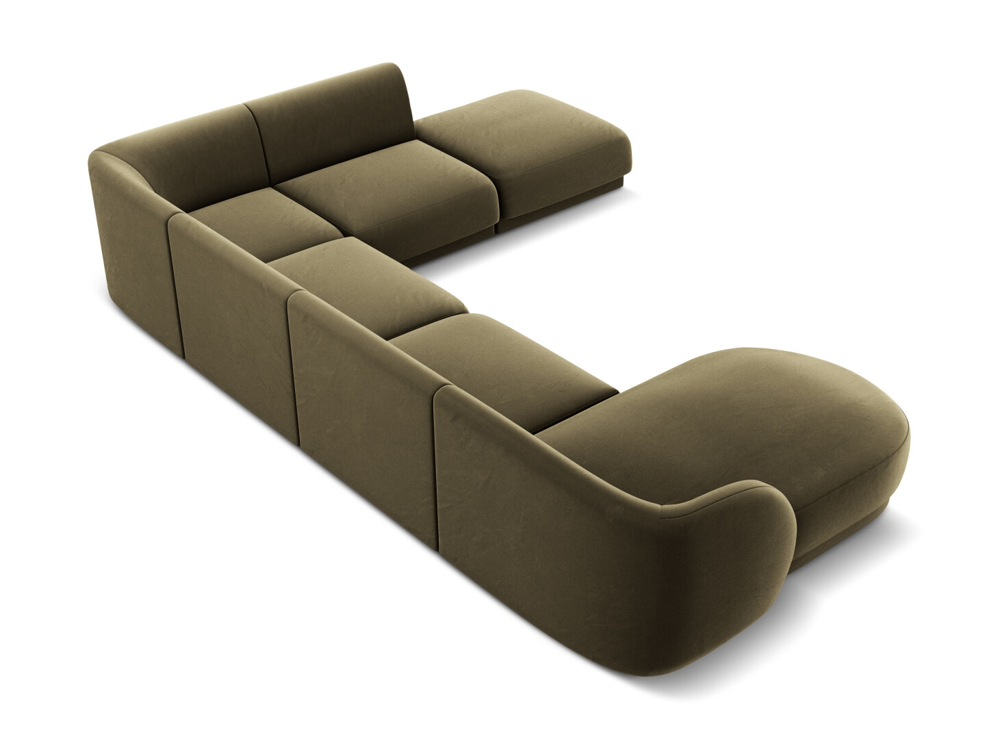 Modularna kotna sedežna garnitura Tivlomi 107 (Bluvel 77)