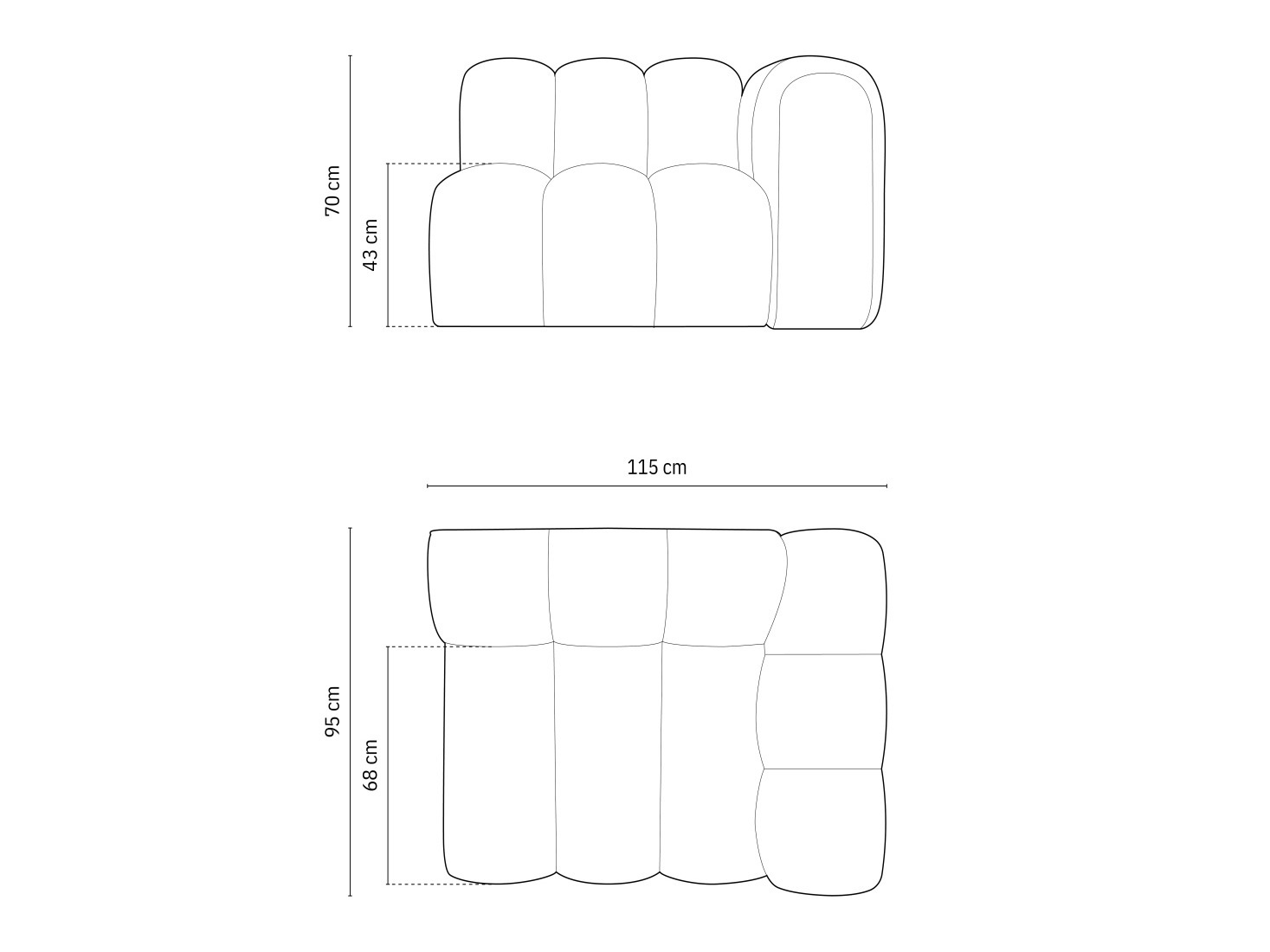Modularni sedežni element Cirleve 110 (Eden 20)