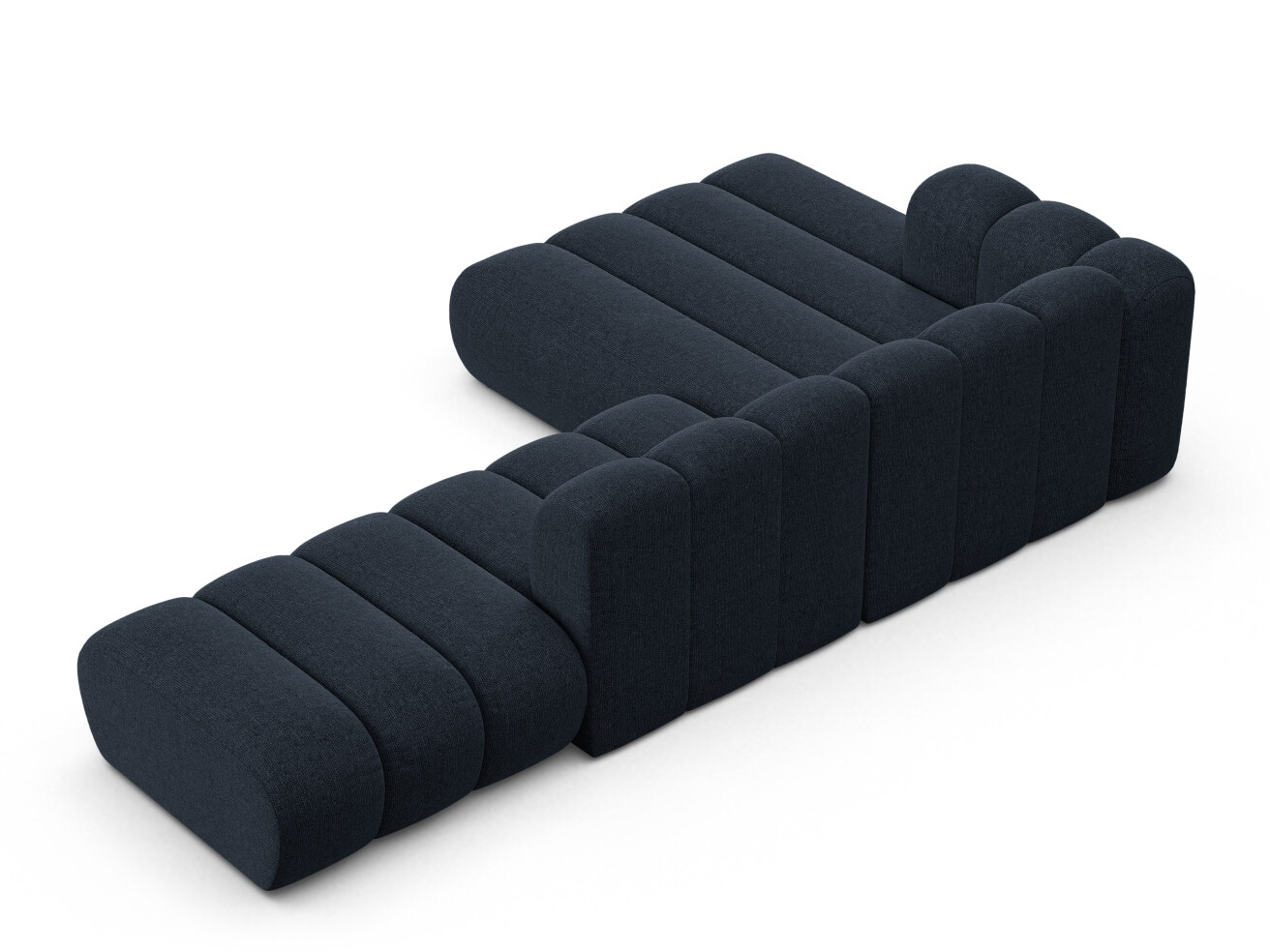 Modularna kotna sedežna garnitura Cirleve 105 (Eden 16 Deep Modra)