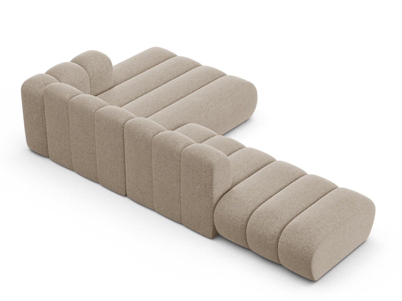 Modularna kotna sedežna garnitura Cirleve 105 (Eden 04 Bež)