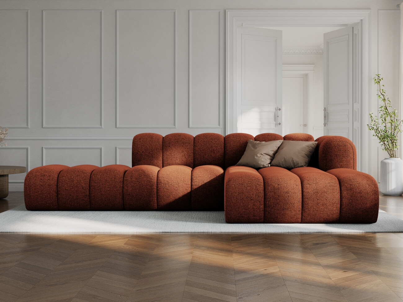 Modularna kotna sedežna garnitura Cirleve 105 (Eden 10 Terra)