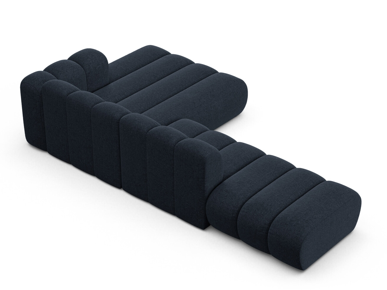 Modularna kotna sedežna garnitura Cirleve 105 (Eden 16 Deep Modra)