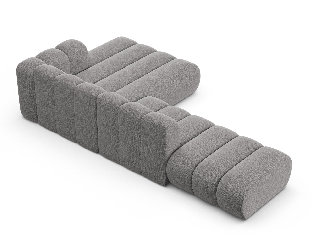 Modularna kotna sedežna garnitura Cirleve 105 (Eden 18 Siva)