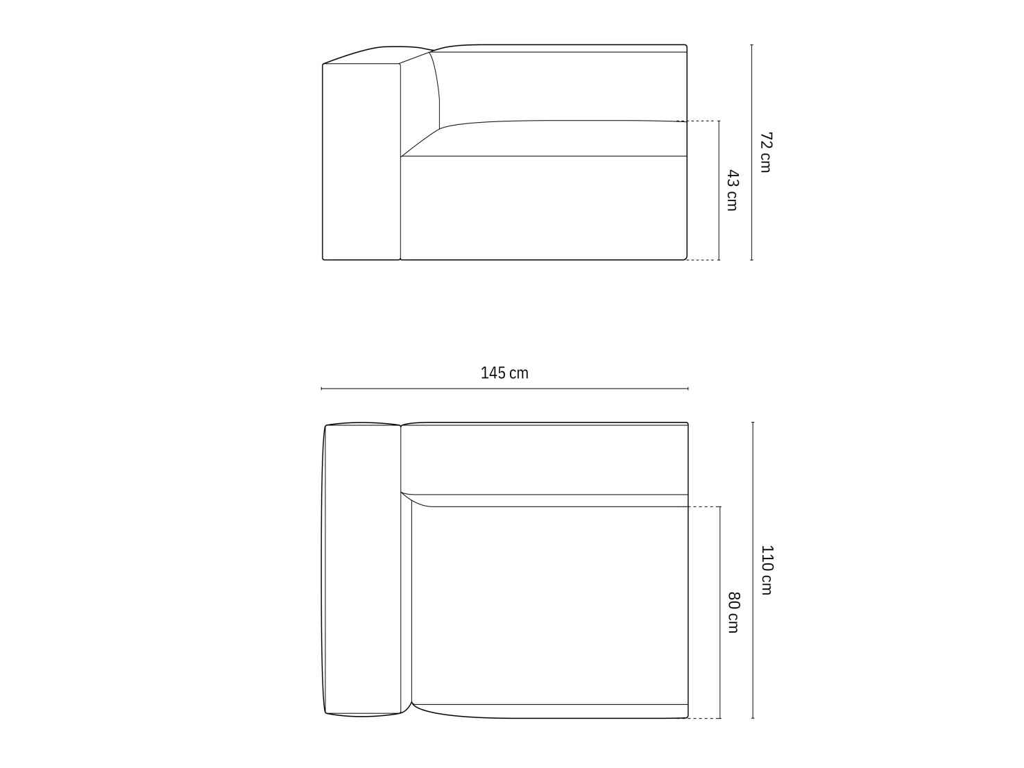 Modularni sedežni element Sonsore 107 (Liberty 18)