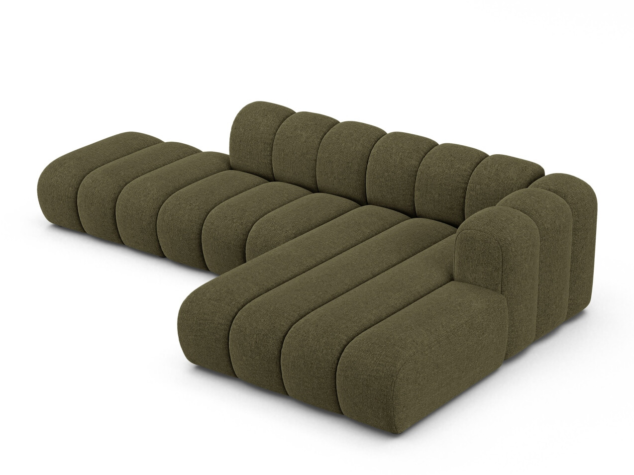 Modularna kotna sedežna garnitura Cirleve 105 (Eden 12 Oliva)