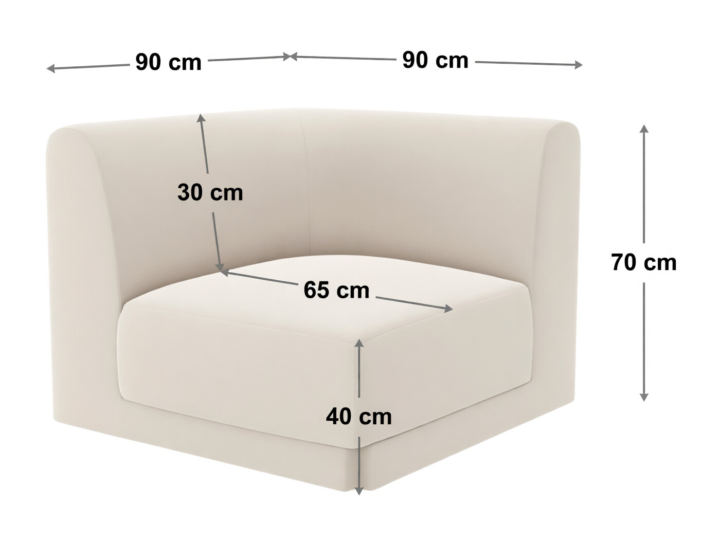 Modularni sedežni element Tivlomi 103 (Baloo 2090)