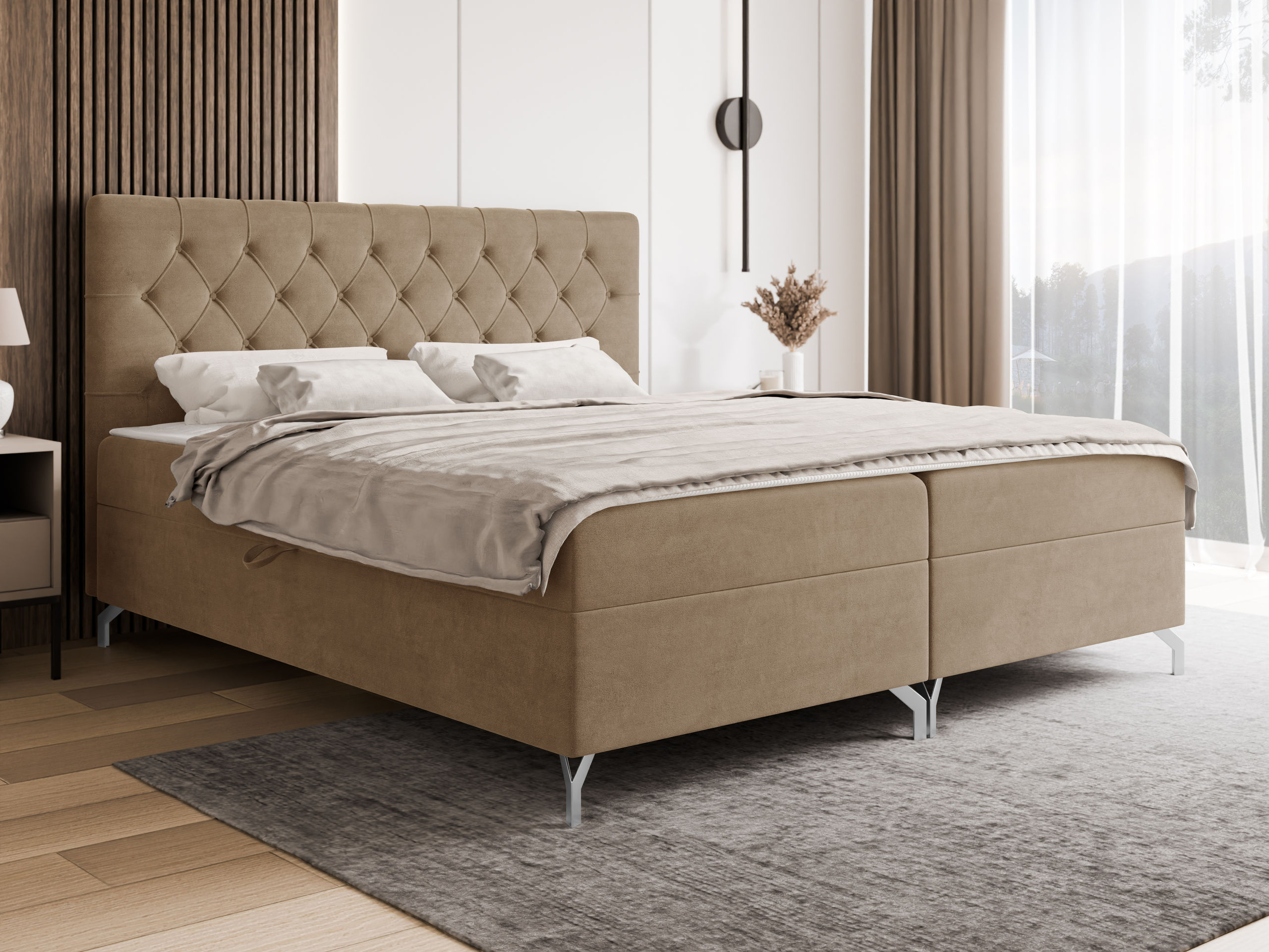 Boxspring postelja Focus (Fresh 03)