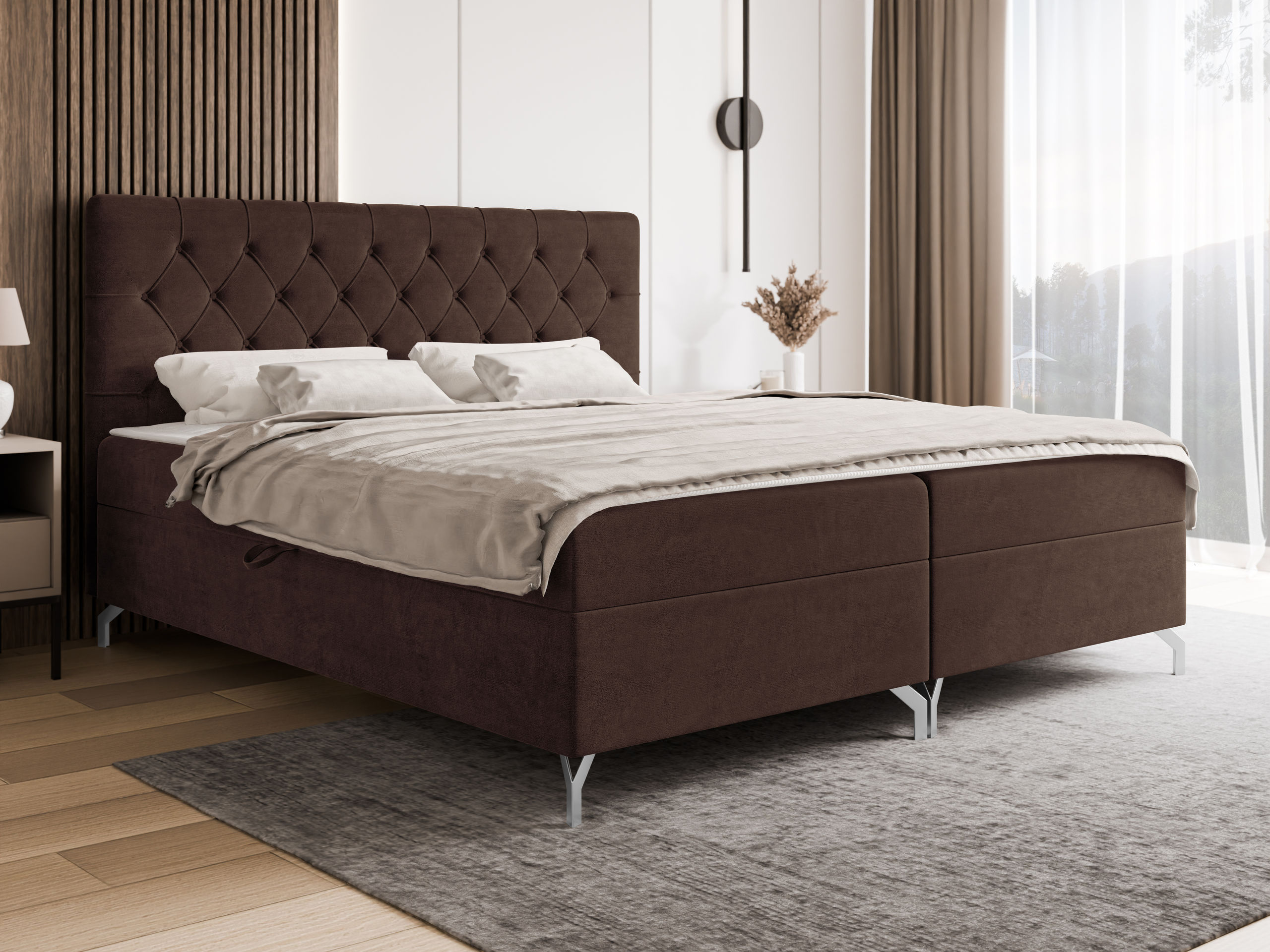 Boxspring postelja Focus (Fresh 04)