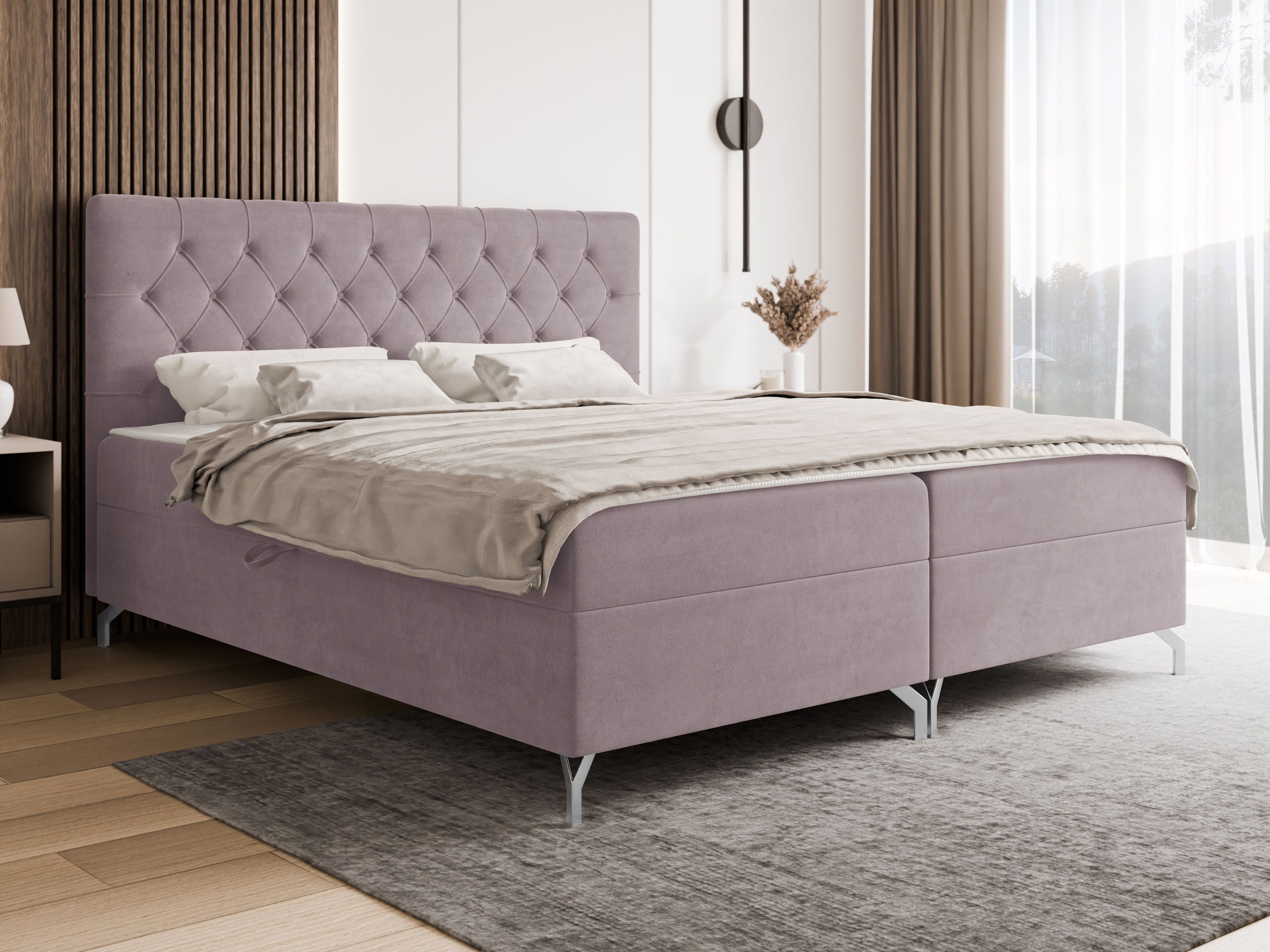 Boxspring postelja Focus (Fresh 09)