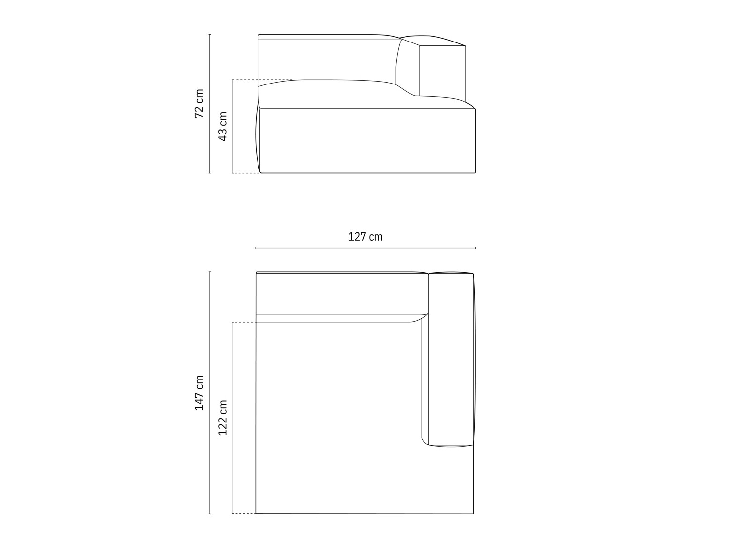 Modularni sedežni element Sonsore 104 (Liberty 18)