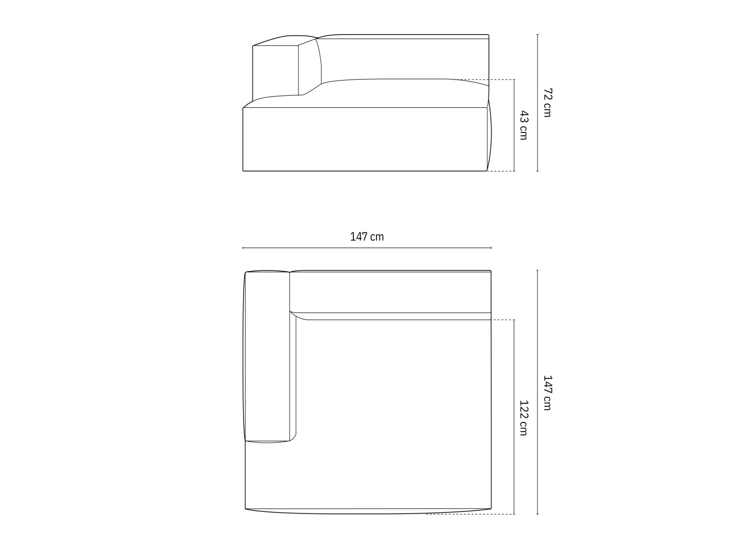 Modularni sedežni element Sonsore 105 (Liberty 05)