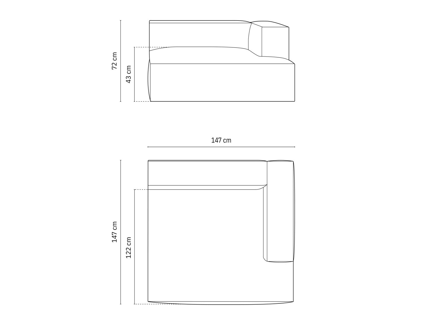 Modularni sedežni element Sonsore 105 (Liberty 18)