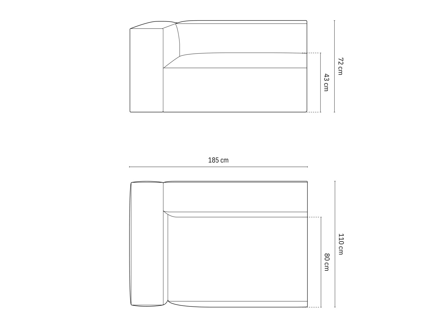 Modularni sedežni element Sonsore 108 (Liberty 05)