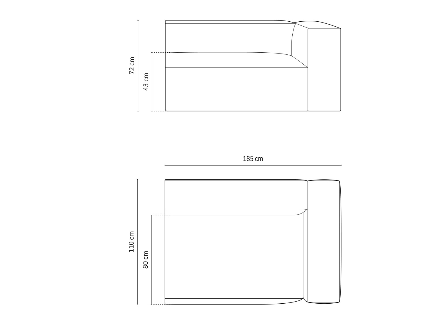 Modularni sedežni element Sonsore 108 (Liberty 05)