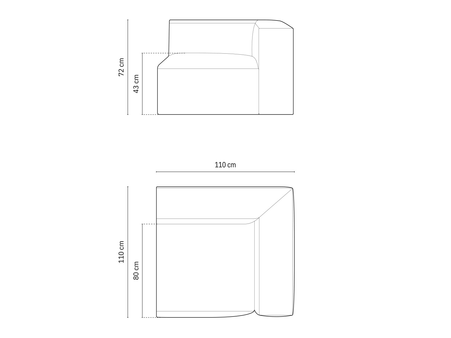 Modularni sedežni element Sonsore 111 (Liberty 18)