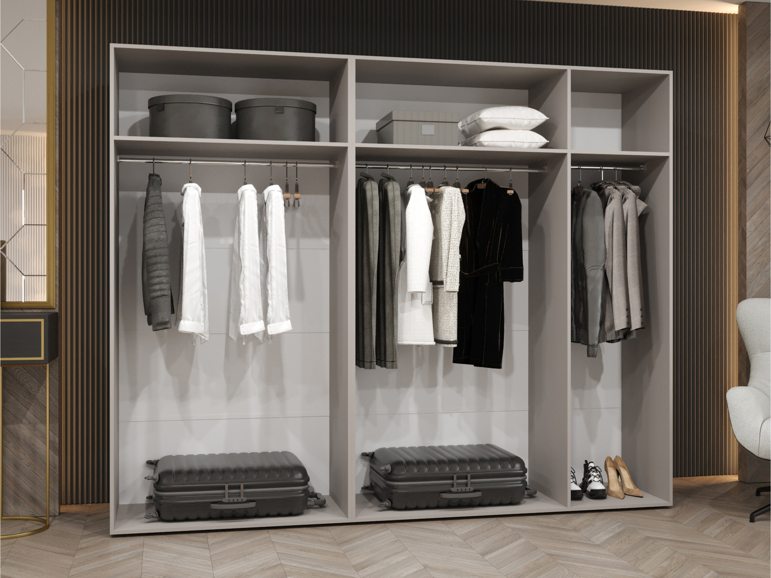 Garderobna omara Hartford 631 (Bela)