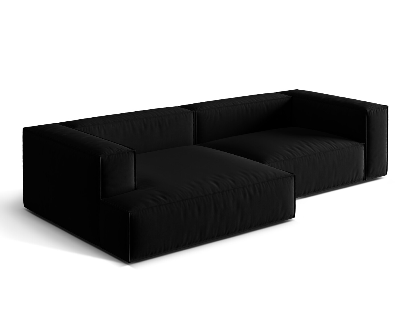 Modularna kotna sedežna garnitura Sonsore 114 (Paris Black)