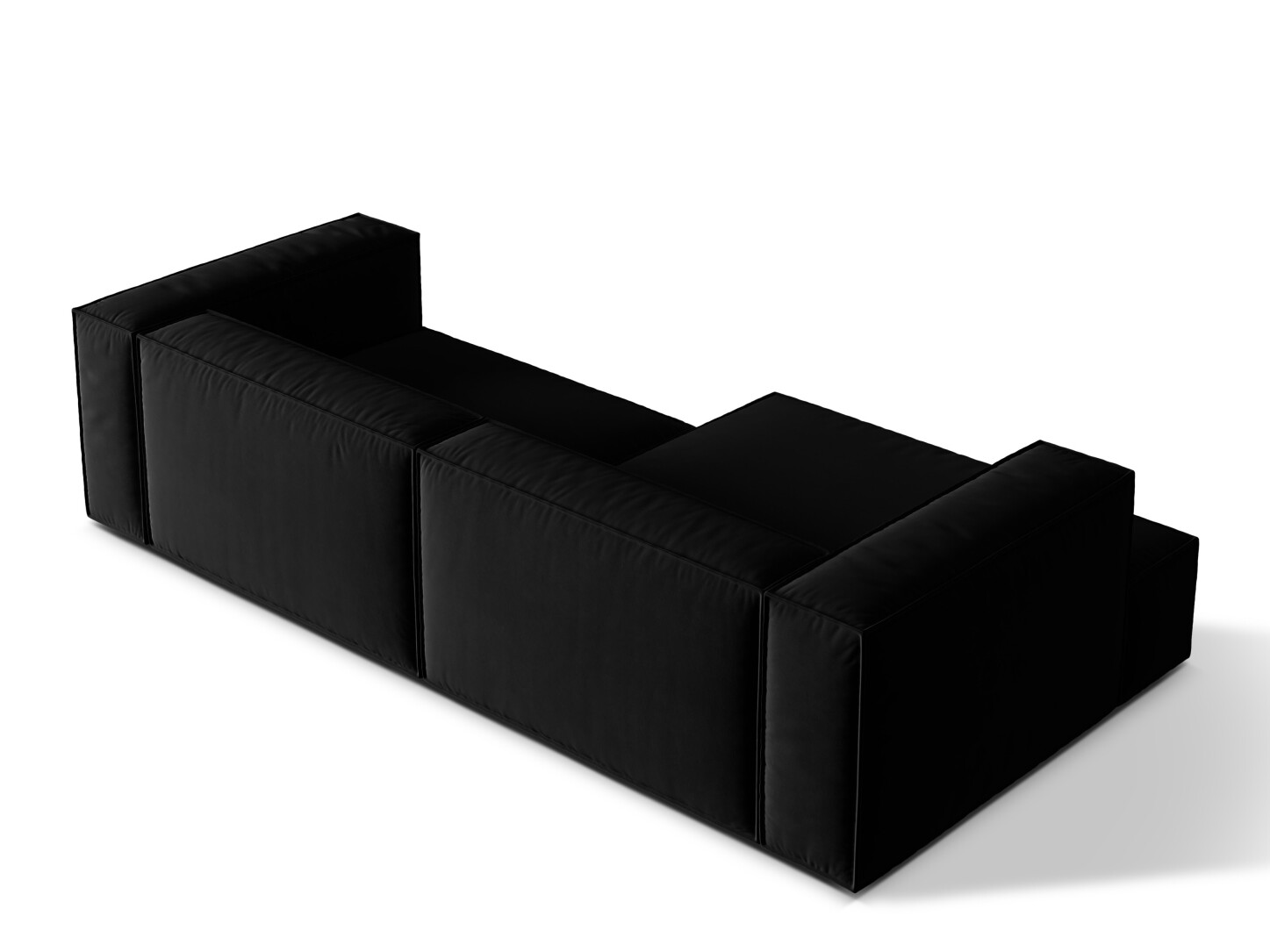 Modularna kotna sedežna garnitura Sonsore 114 (Paris Black)